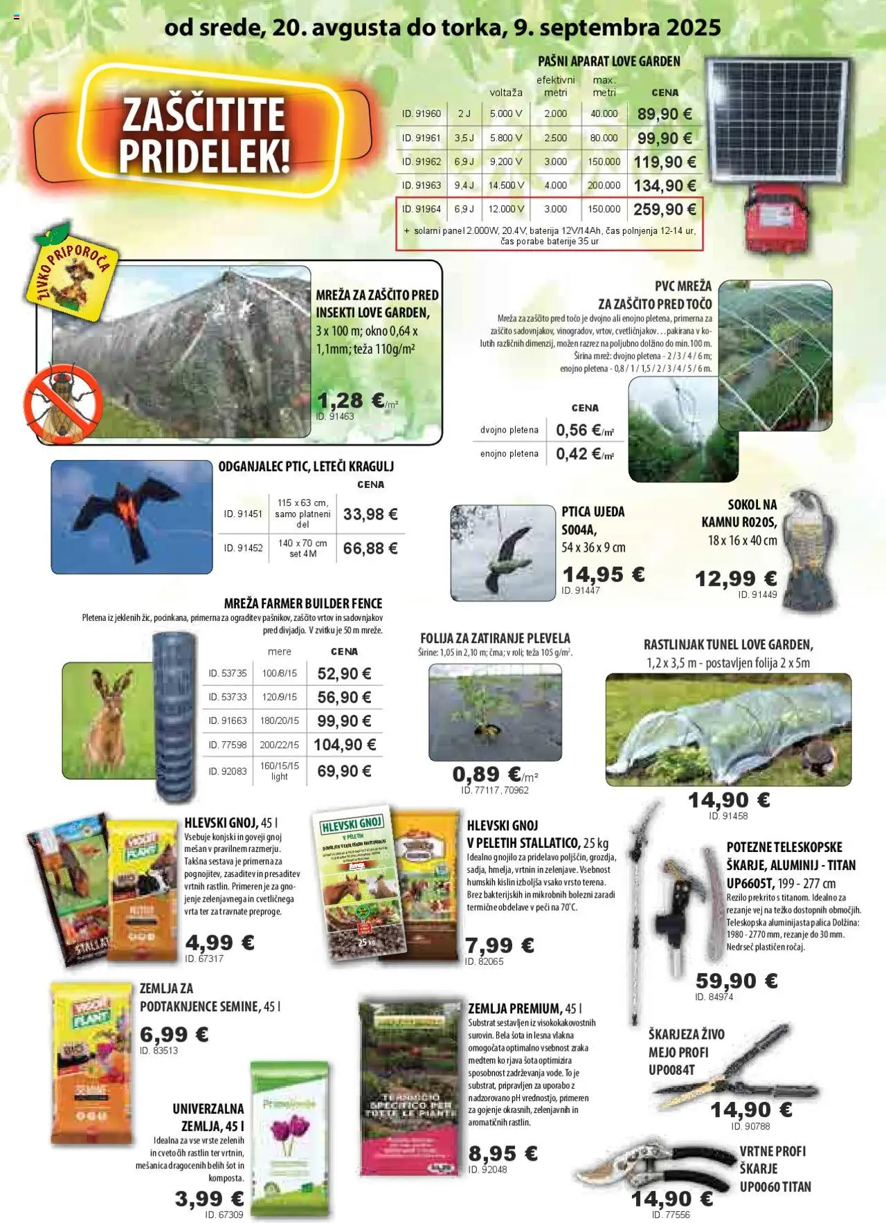 Živex katalog │ velja od 20.08.2025 | Stran: 3 | Izdelki: Baterija, Žemlja, Teza, Folija