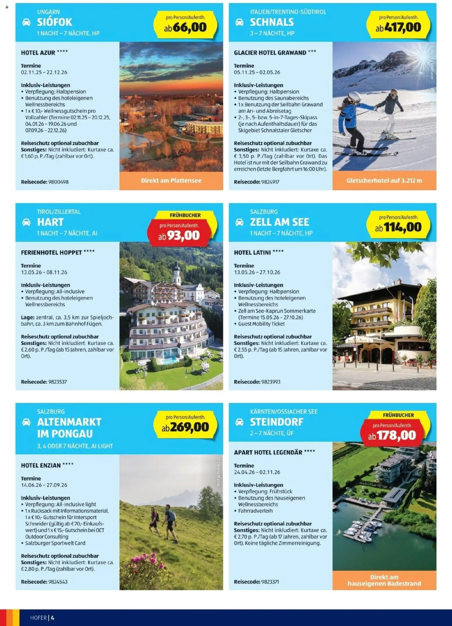 Hofer Reisen Flugblatt gültig ab 29.10.2025 | Seite: 4 | Produkte: Rucksack