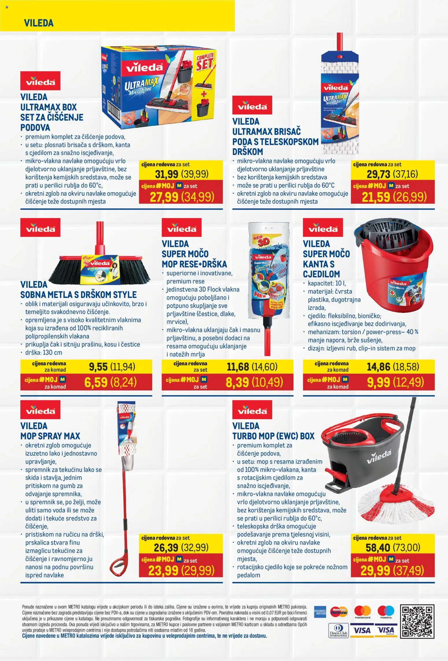 Metro katalog | vrijedi od 02.03.2026 | Stranica: 8 | Proizvodi: Mop, Voda, Cjedilo, Vileda