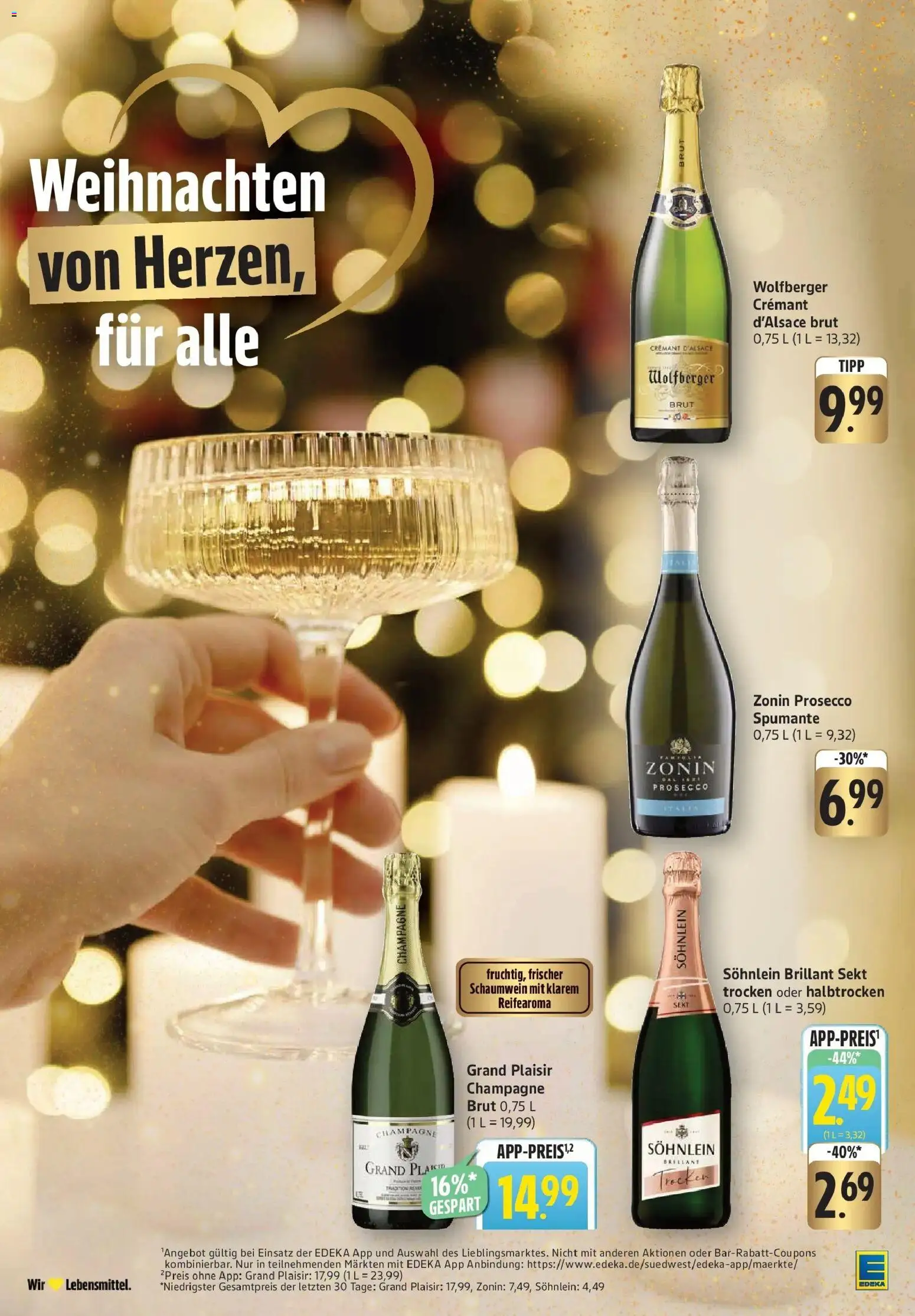 Edeka prospekt Weinheim	 – gültig ab 08.12.2025 | Seite: 30 | Produkte: Sekt, Prosecco
