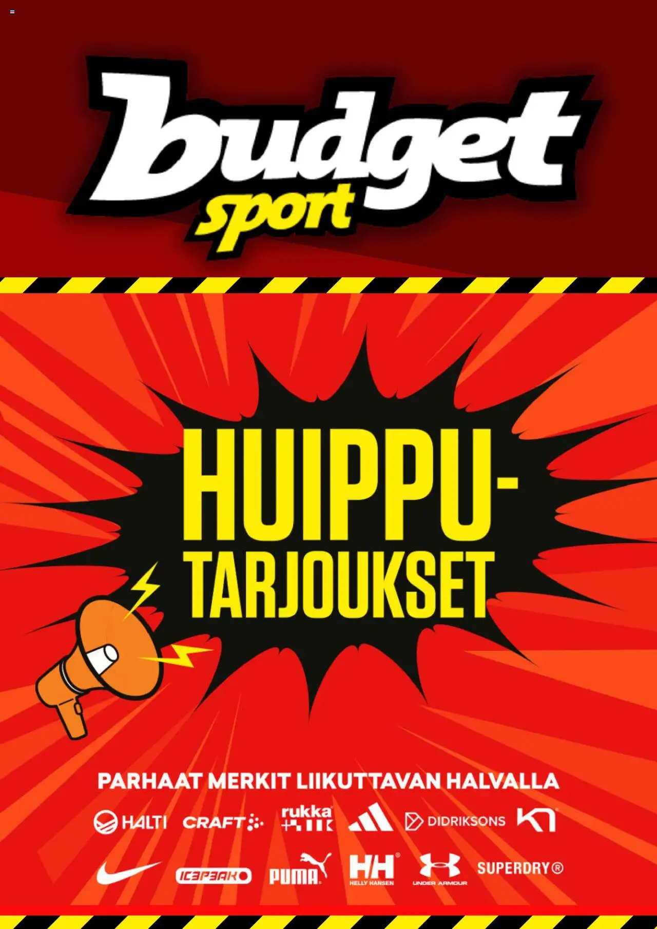 Budget Sport tarjoukset – voimassa 14.10.2025 alkaen | Sivu: 1