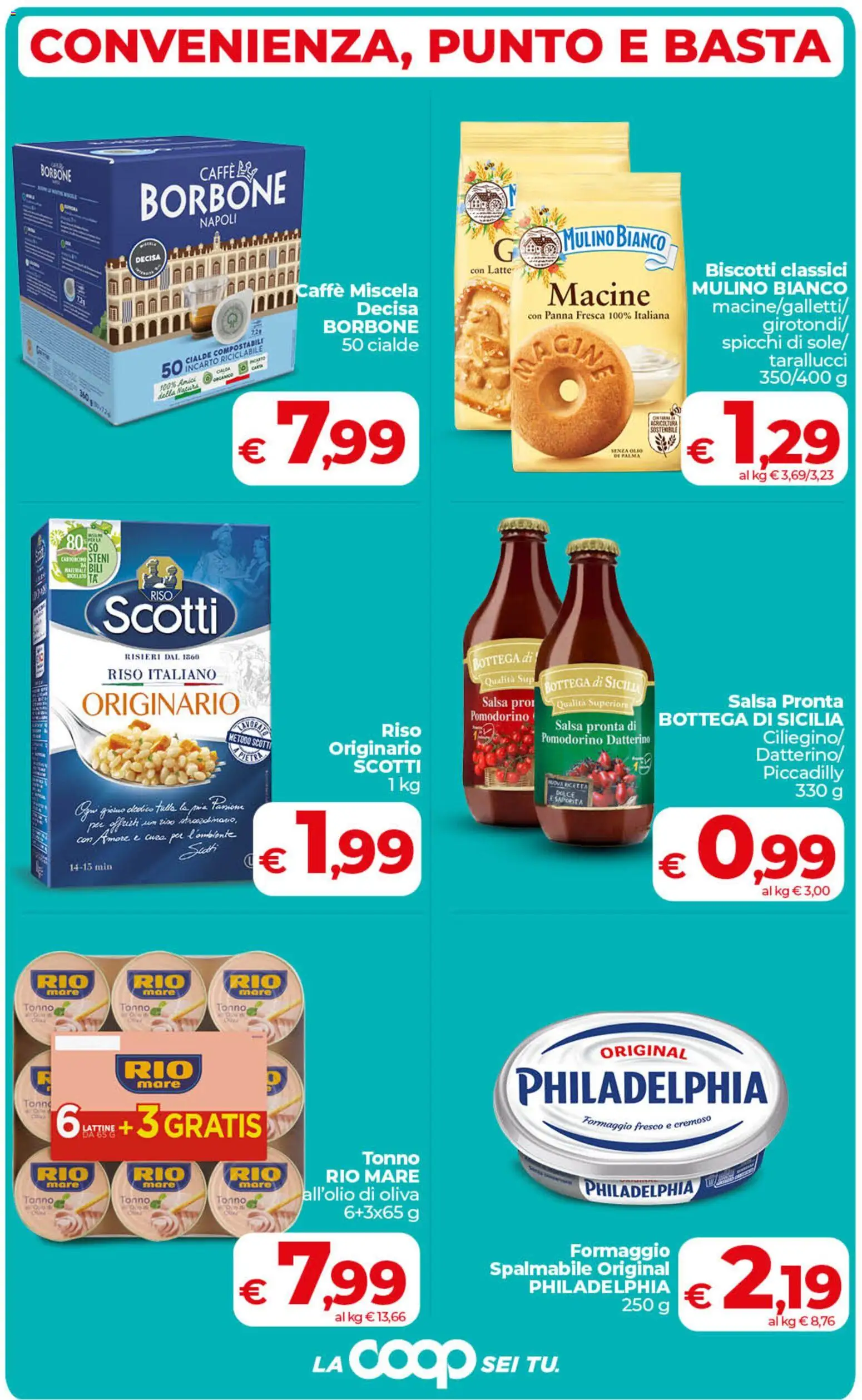 Volantino COOP del 06.03.2026 | Pagina: 2 | Prodotti: Caffè, Riso, Biscotti, Olio