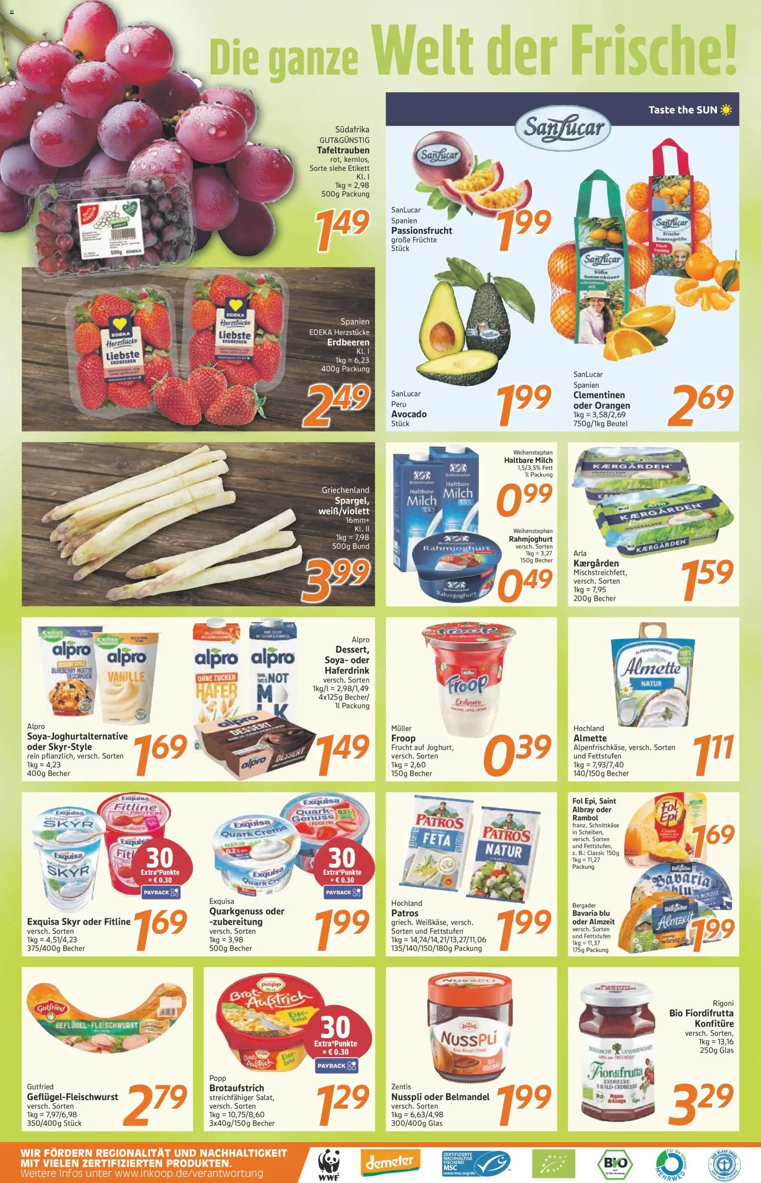 Inkoop Prospekt – gültig ab 23.03.2026 | Seite: 2 | Produkte: Quark, Haltbare milch, Creme, Skyr