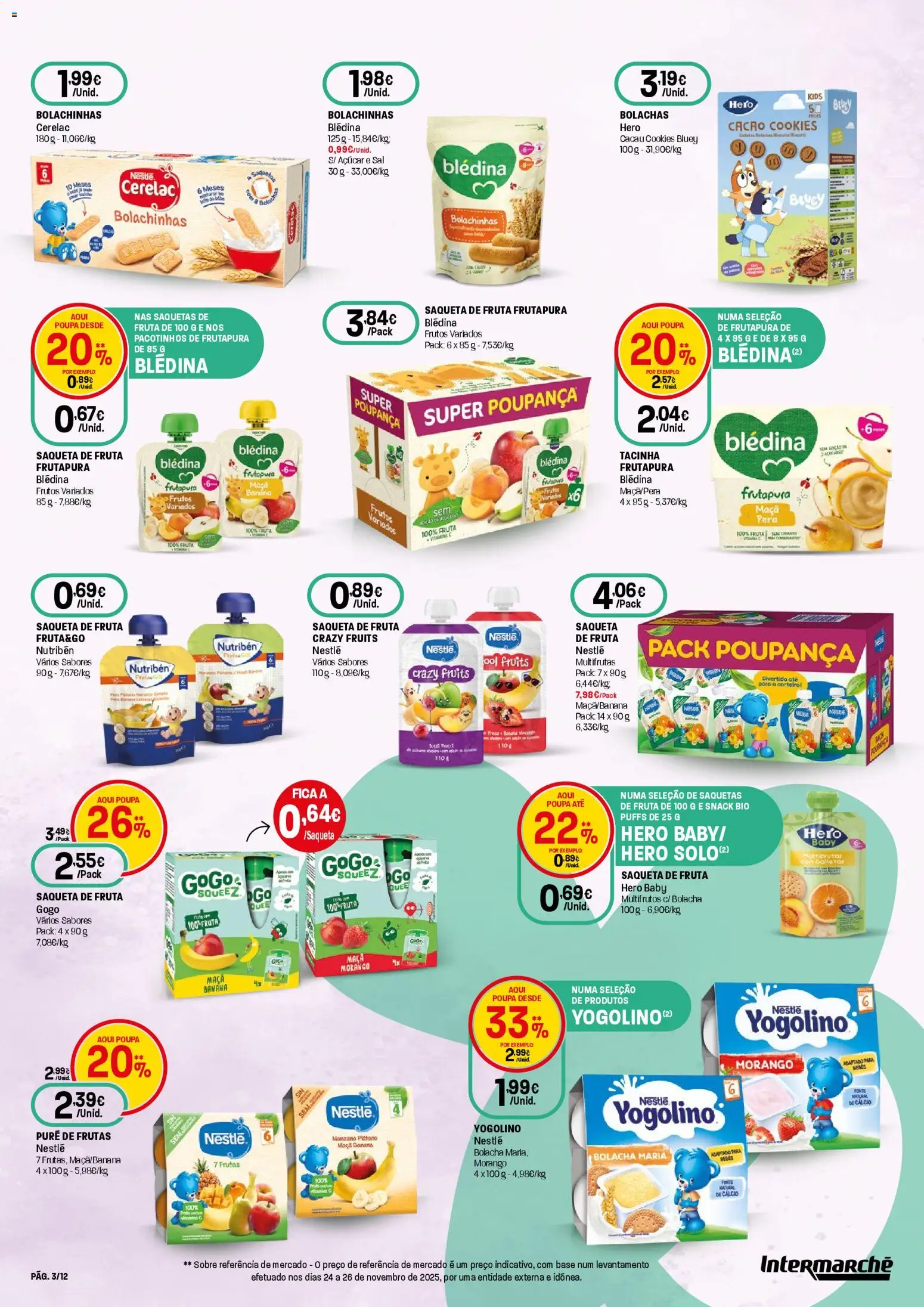Intermarché - Bebé Super │ válido de 15.01.2026 | Página: 3 | Produtos: Base, Sal, Maça, Açúcar