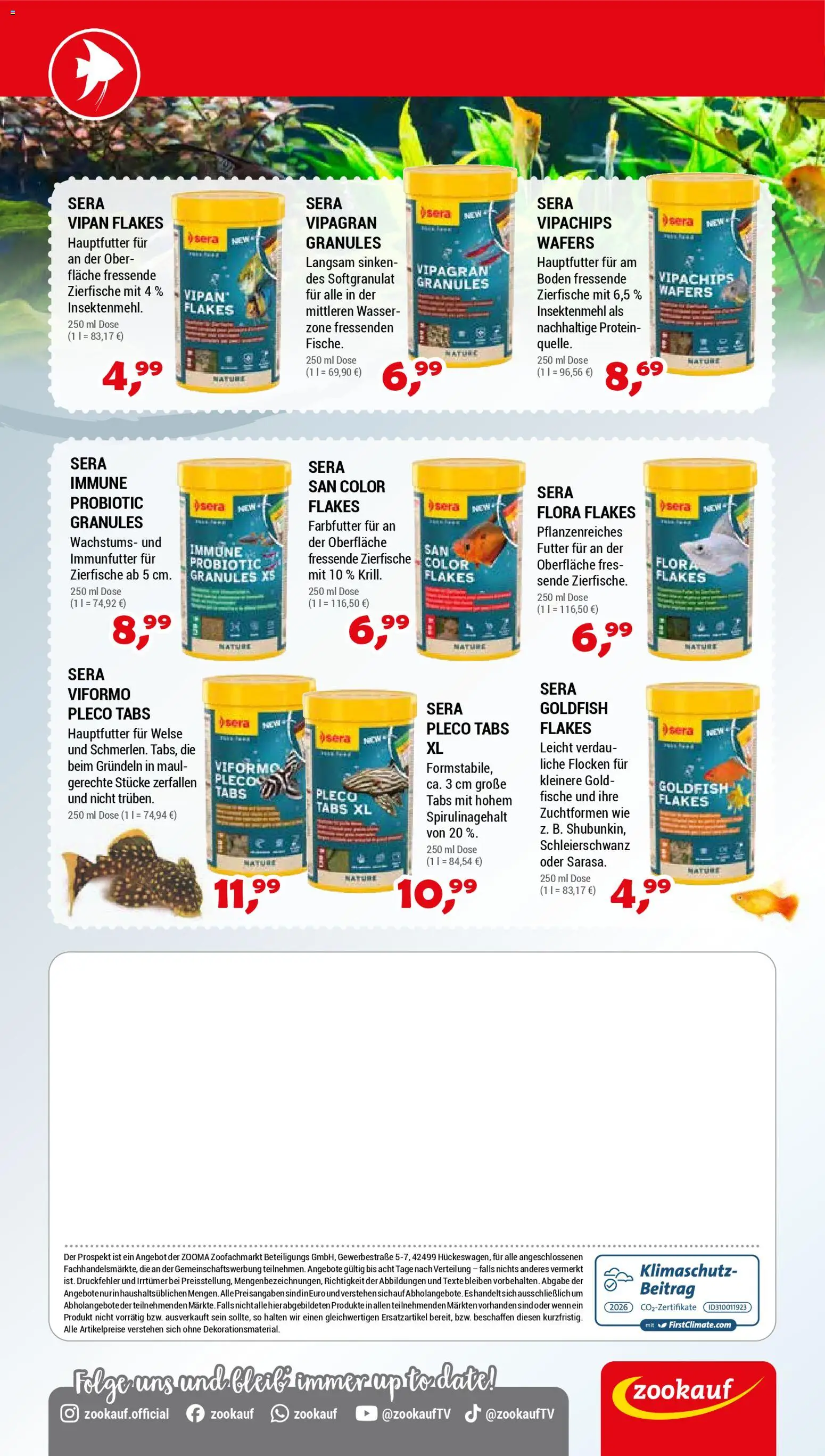 zookauf Prospekt 	 – gültig ab 24.01.2026 | Seite: 12 | Produkte: Wasser, Flocken