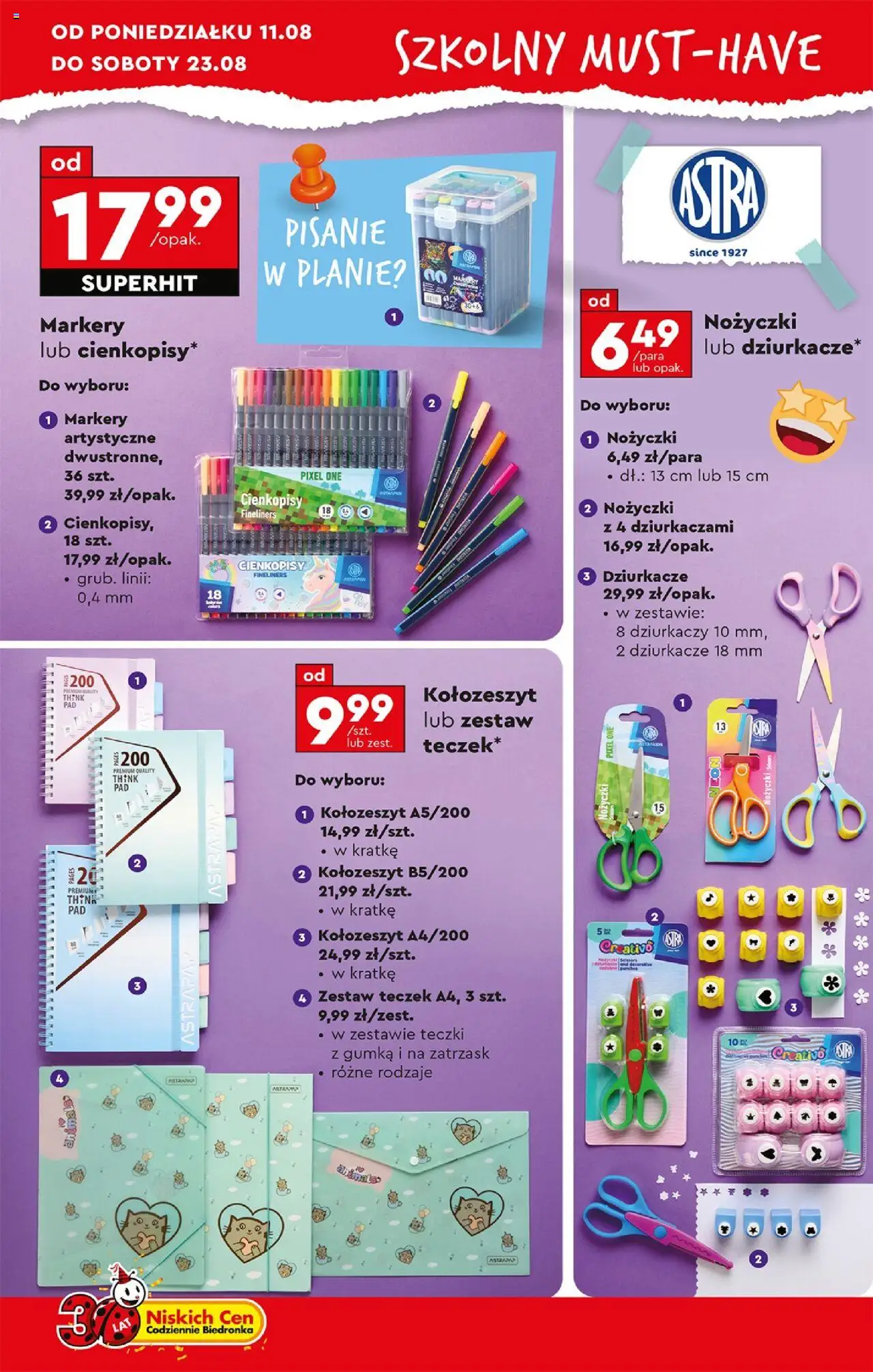 Biedronka gazetka - Hity i inspiracje od 11.08.2025 | Strona: 8 | Produkty: Notebook
