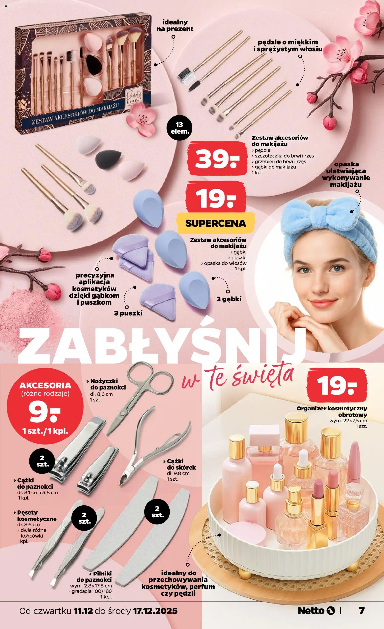 Netto gazetka - Non Food od 11.12.2025 | Strona: 7 | Produkty: Opaska do włosów, Grzebień