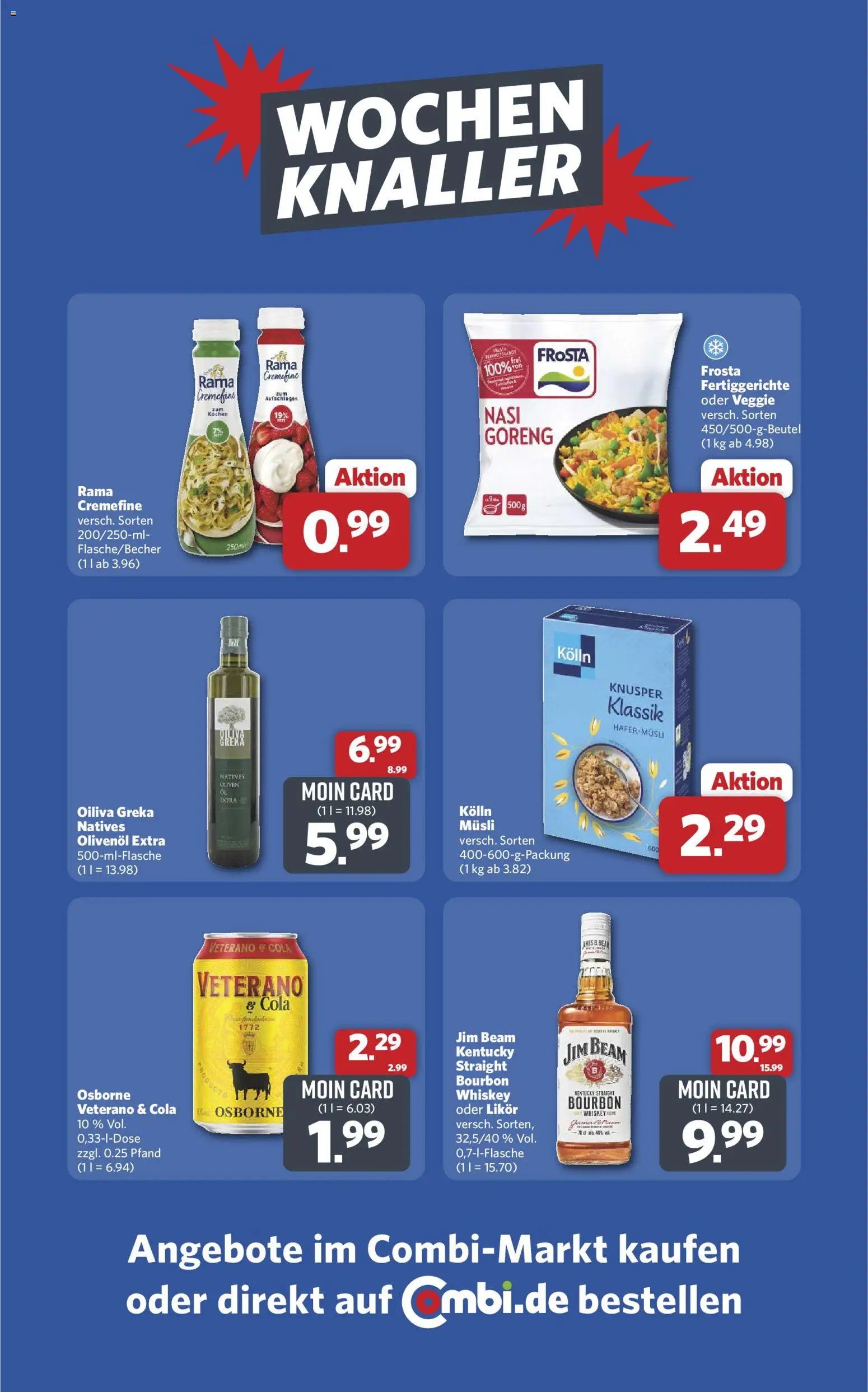 Combi Wochenknaller – gültig ab 26.04.2026 | Seite: 1 | Produkte: Rama, Osborne, Likör, Whiskey