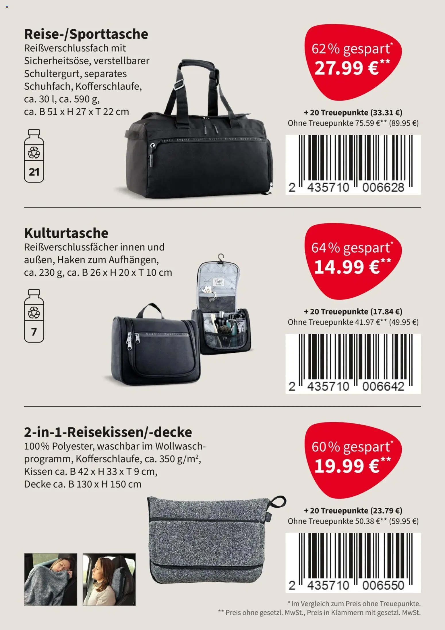 Selgros Treueaktion bugatti – gültig ab 02.10.2025 | Seite: 7 | Produkte: Kissen, Decke