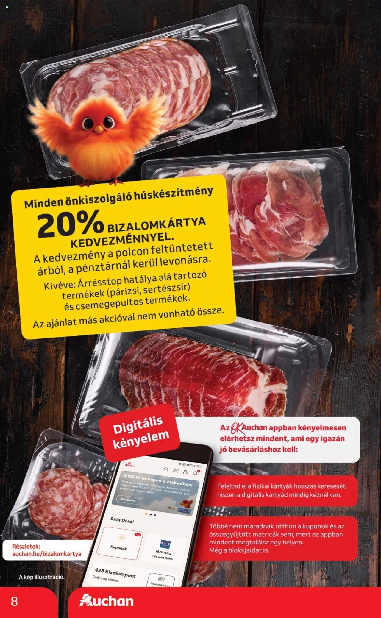 Auchan akciós ujság - amely érvényes a következő dátumtól: 25.09.2025 | Oldal: 8 | Termékek: Sertészsír