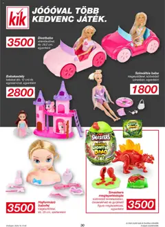 Kik Akciós újság - amely érvényes a következő dátumtól: 13.10.2025 | Oldal: 30
