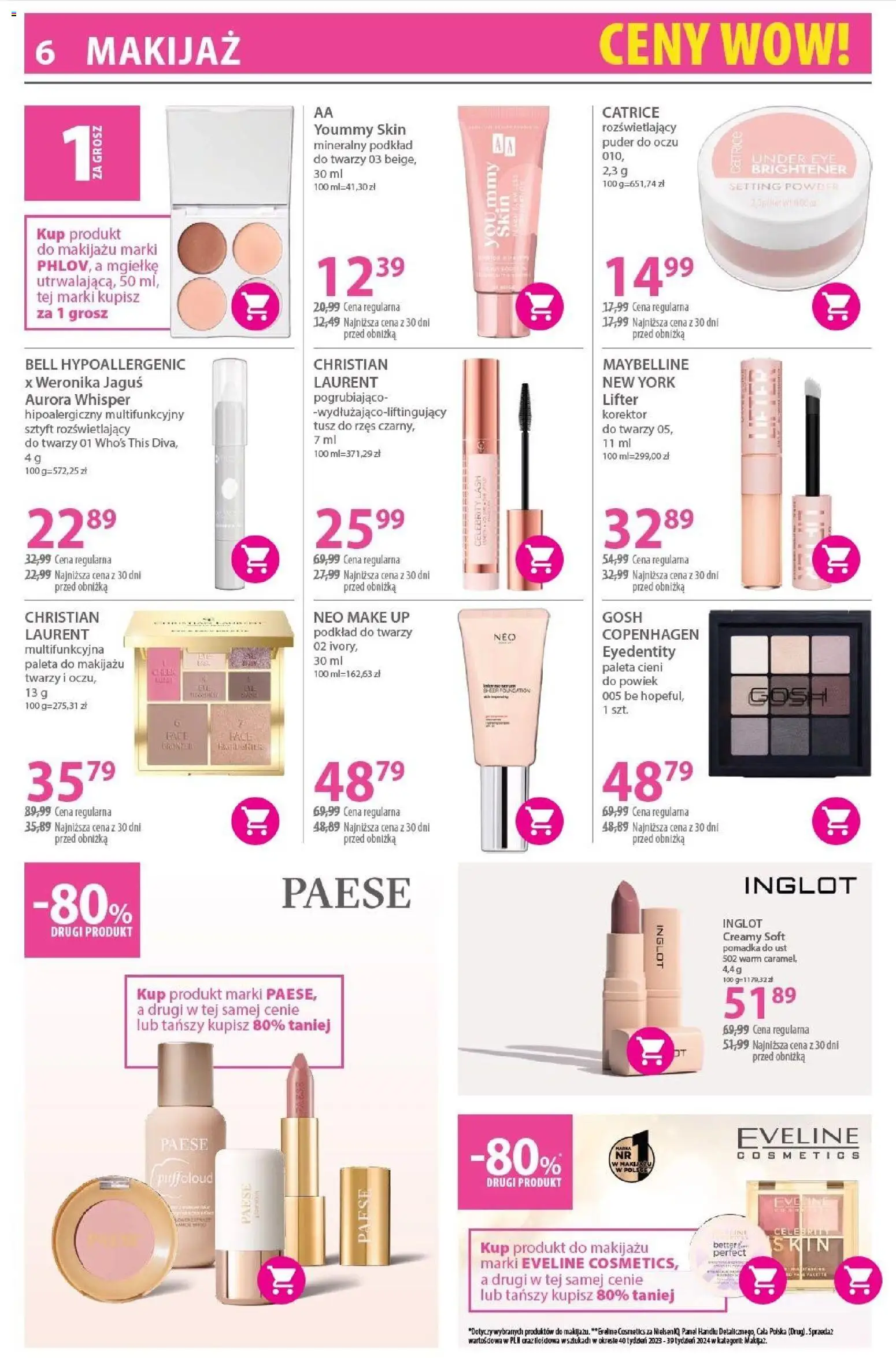 Hebe Gazetka od 16.01.2026 | Strona: 6 | Produkty: Bell, Makijaż, Korektor, Pomadka do ust