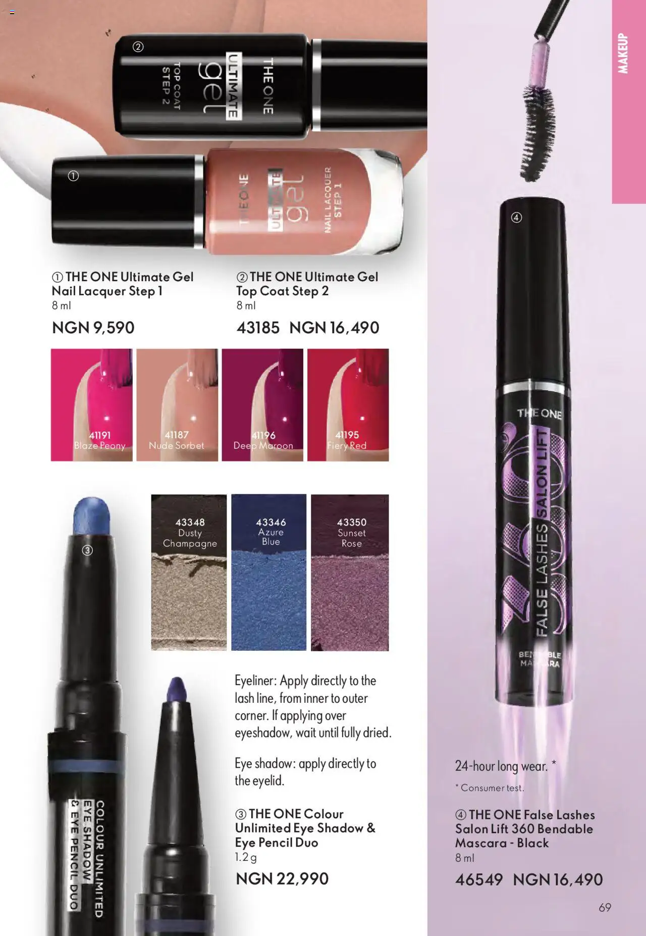 Oriflame - Catalogue  valid from 01.07.2025 | Page: 69 | Products: Eye pencil, Eye shadow, Mascara, Coat