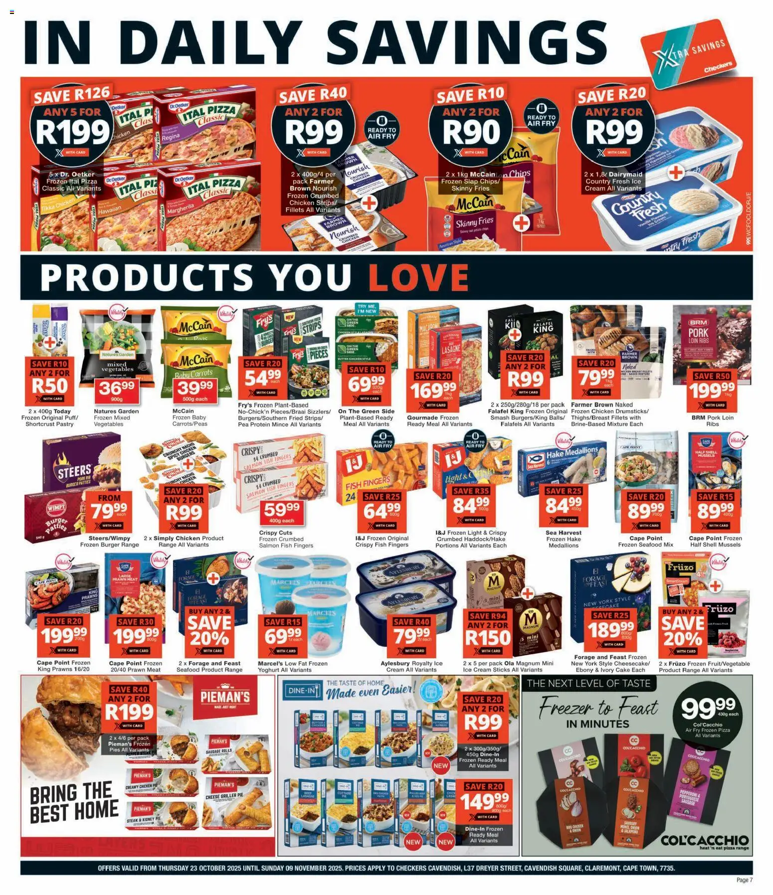 New Checkers catalogue – valid from 23.10.2025 | Page: 7 | Products: Detergente líquido, Light, Beef, Griller