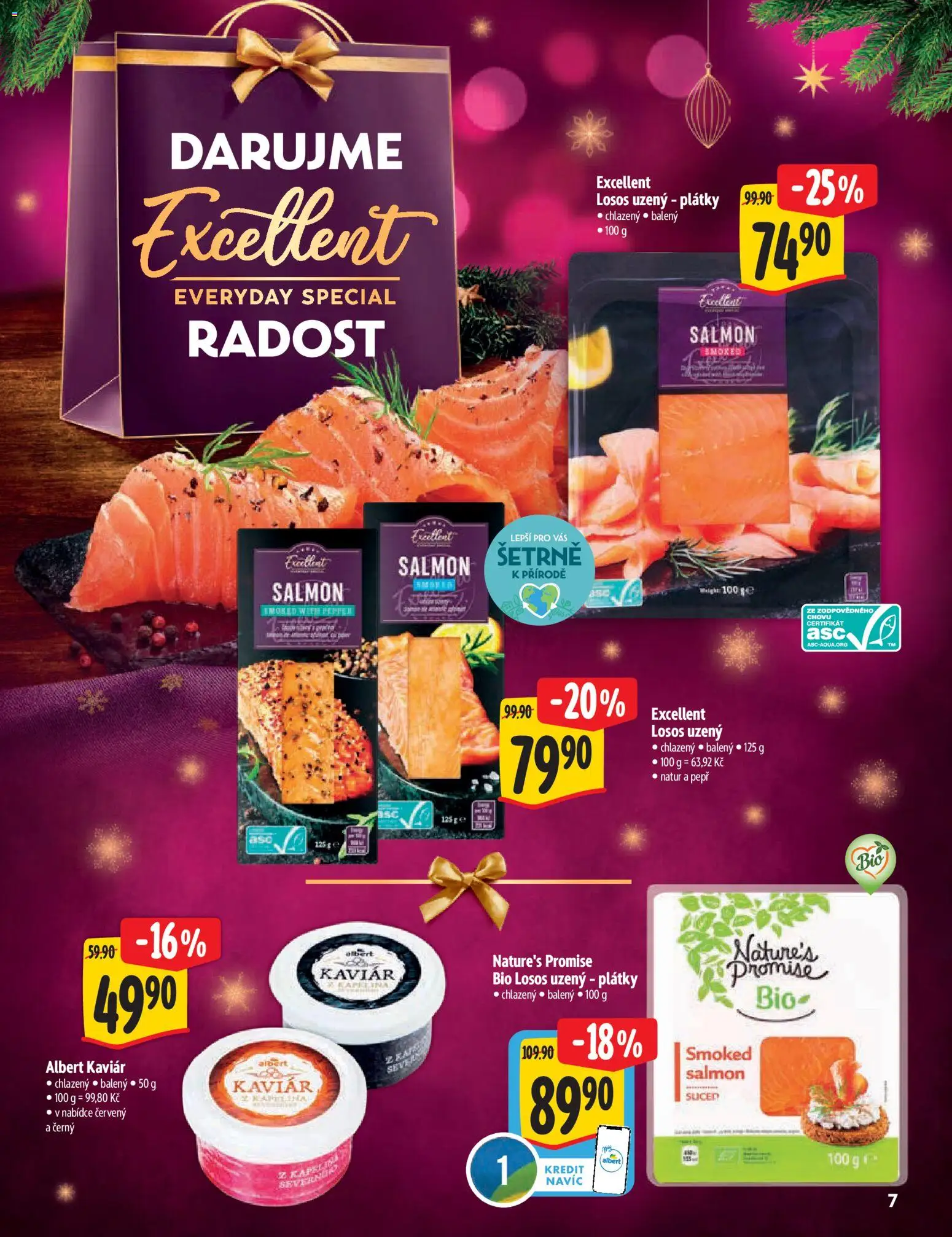 Albert katalog - Hypermarket od 29.10.2025 | Strana: 7 | Produkty: Kaviár, Losos