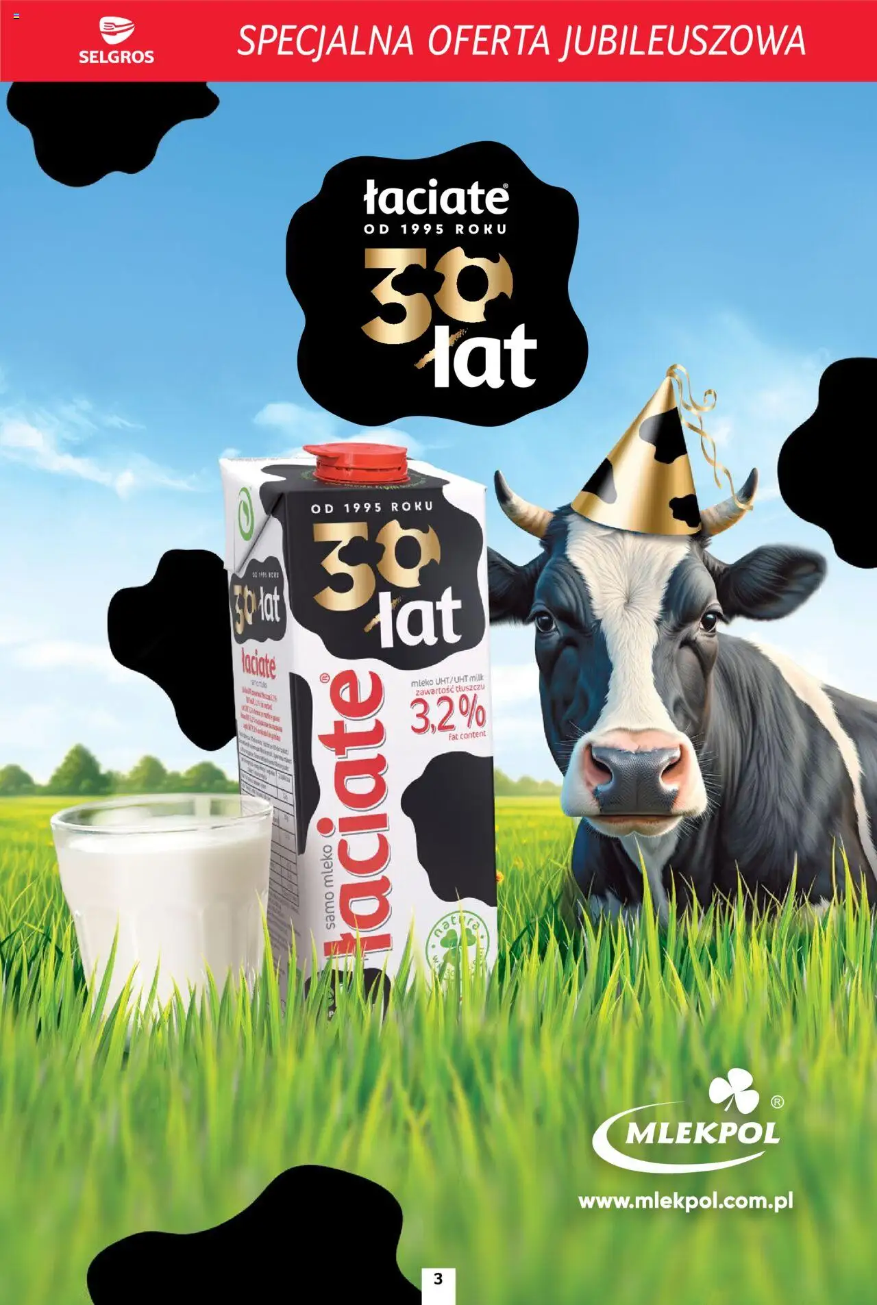 Selgros cash&carry Gazetka - Specjalna oferta jubileuszowa od 11.09.2025 | Strona: 3 | Produkty: Mleko