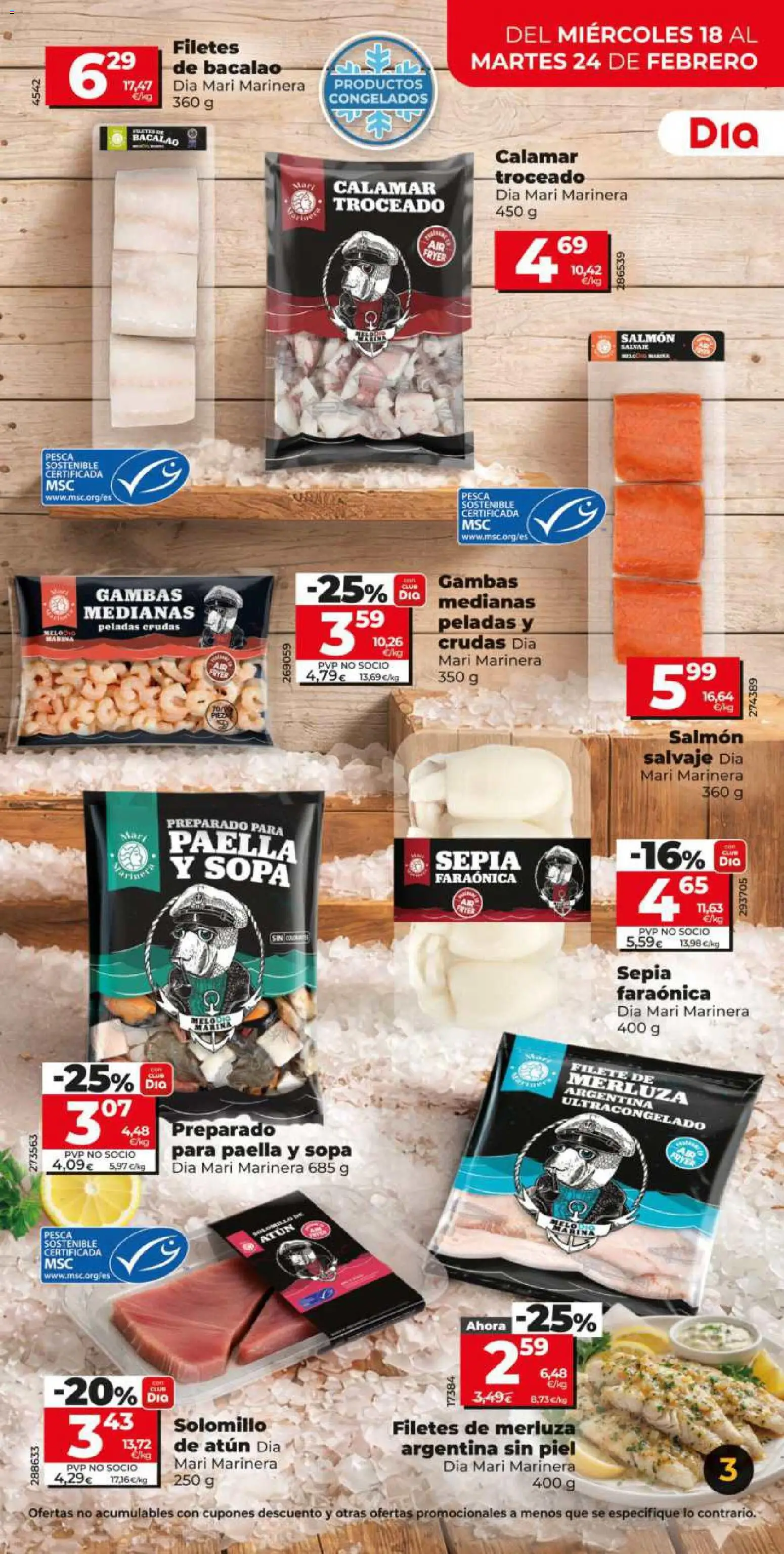 Dia - folleto Market │ válido desde el 18.02.2026 | Página: 3 | Productos: Filetes de merluza, Filete