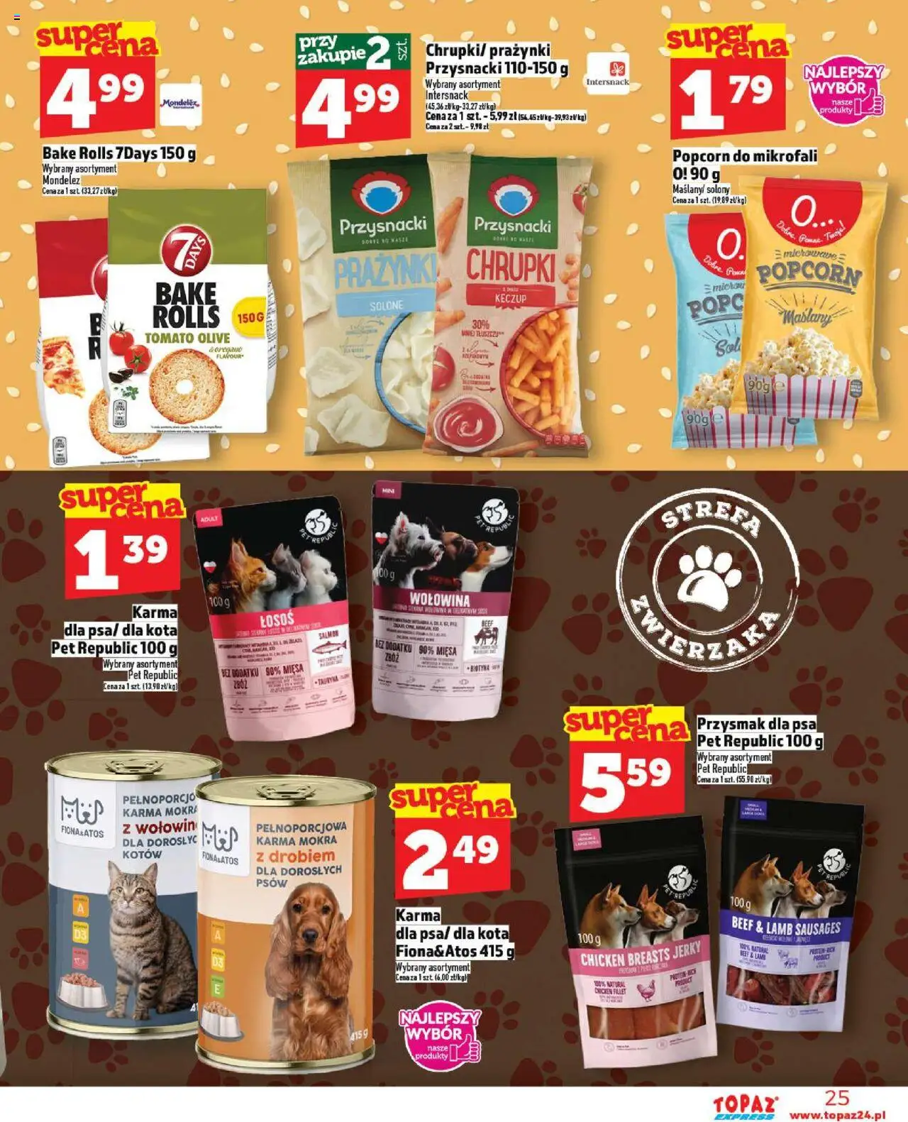Topaz Gazetka - Express od 16.10.2025 | Strona: 25 | Produkty: Chrupki, Popcorn, Wołowina, Keczup