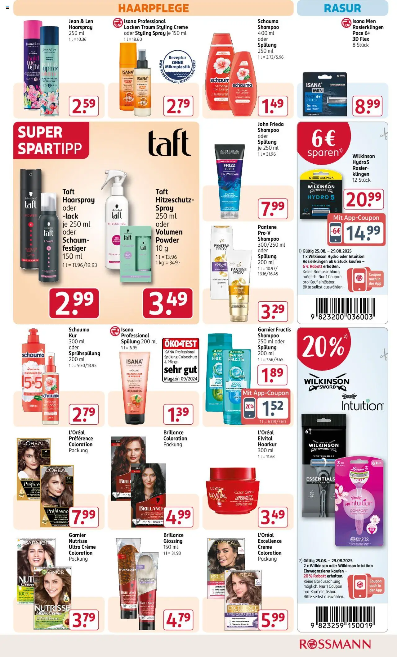Rossmann Prospekt 	 - gültig ab dem 25.08.2025 | Seite: 7 | Produkte: Schauma shampoo, Shampoo, Spülung, Creme