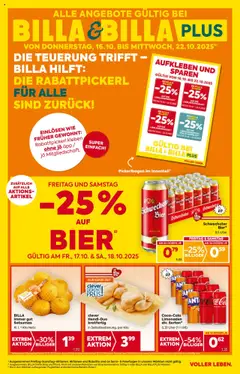 Billa Flugblatt ab 16.10.2025 gültig