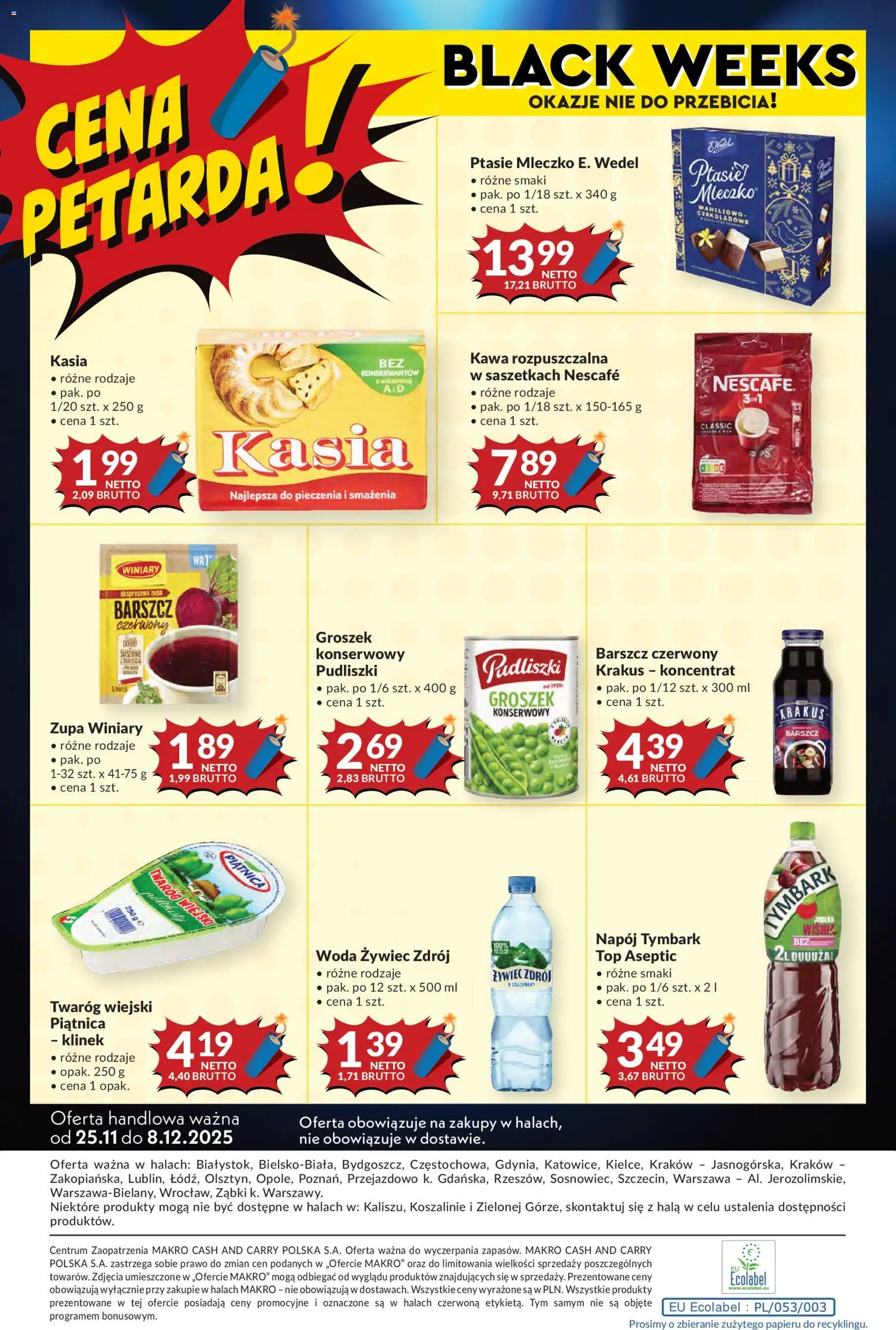 Makro Gazetka - Mega oferty dla Twojego Sklepu od 25.11.2025 | Strona: 12 | Produkty: Barszcz, Groszek, Top, Barszcz czerwony krakus
