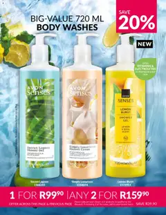 Avon specials catalogue – valid from 01.10.2025 | Page: 183 | Products: Shower, Vitamins, Shower gel, Lemon