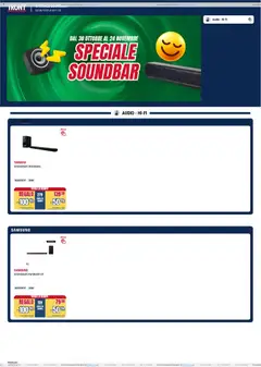 Anteprima del volantino Trony Soundbar catalogo valido a partire dal 30.10.2025