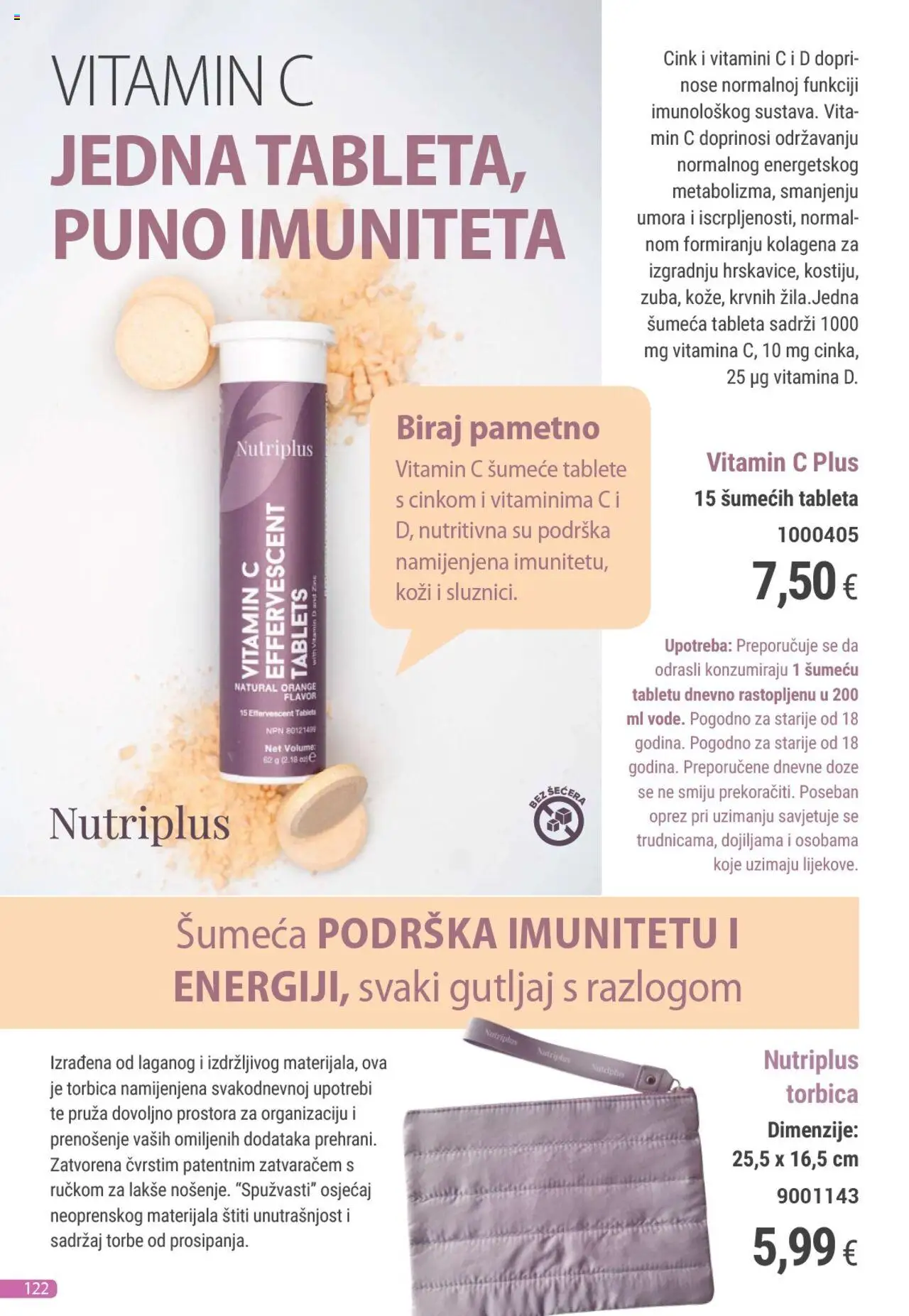 Farmasi katalog | vrijedi od 01.08.2025 | Stranica: 122 | Proizvodi: Torbica, Tableta, Šumeće tablete
