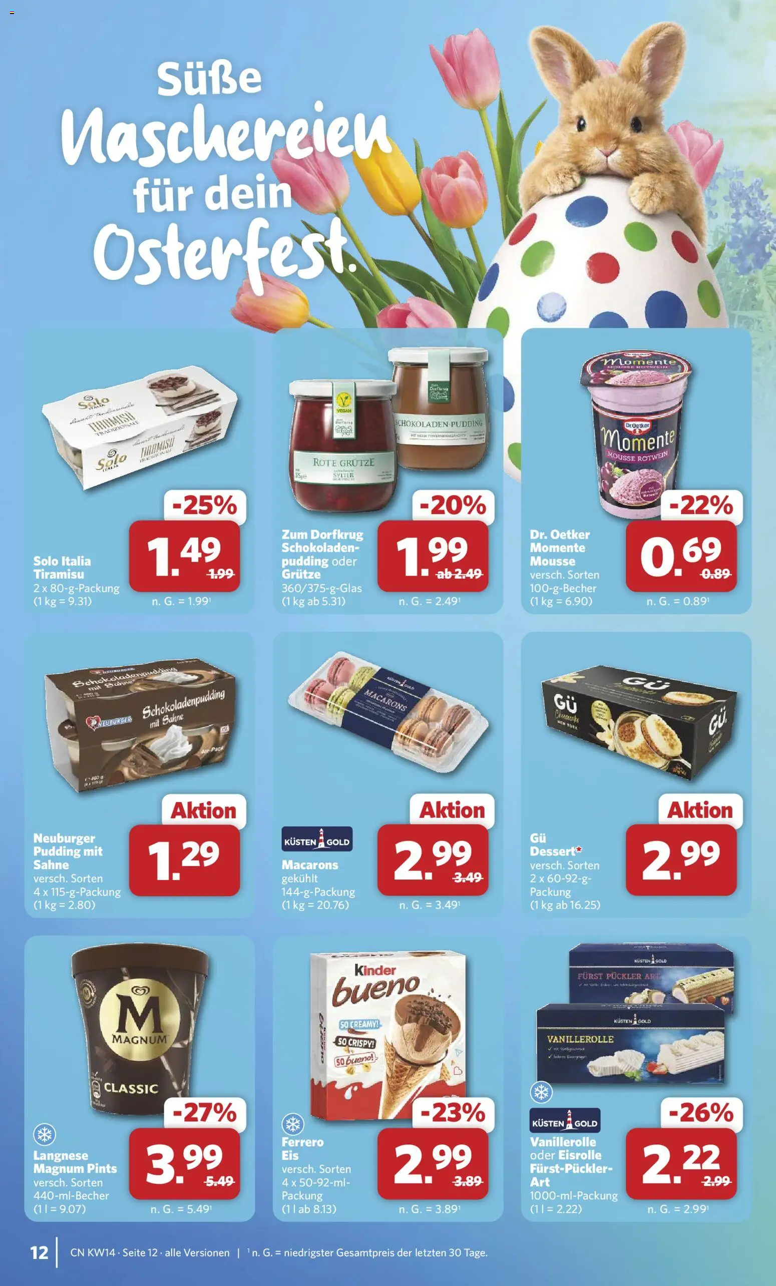 Combi Prospekt 	 – gültig ab 30.03.2026 | Seite: 13 | Produkte: Langnese, Rotwein, Burger, Pudding