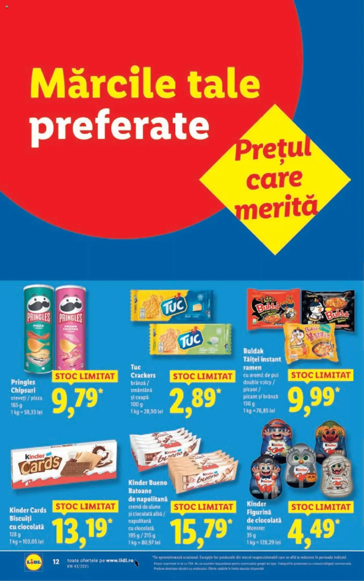 Noul catalog Lidl – valabil de la 20.10.2025 | Pagină: 12 | Produse: Ciocolată, Pizza, Cocktail, Smântână