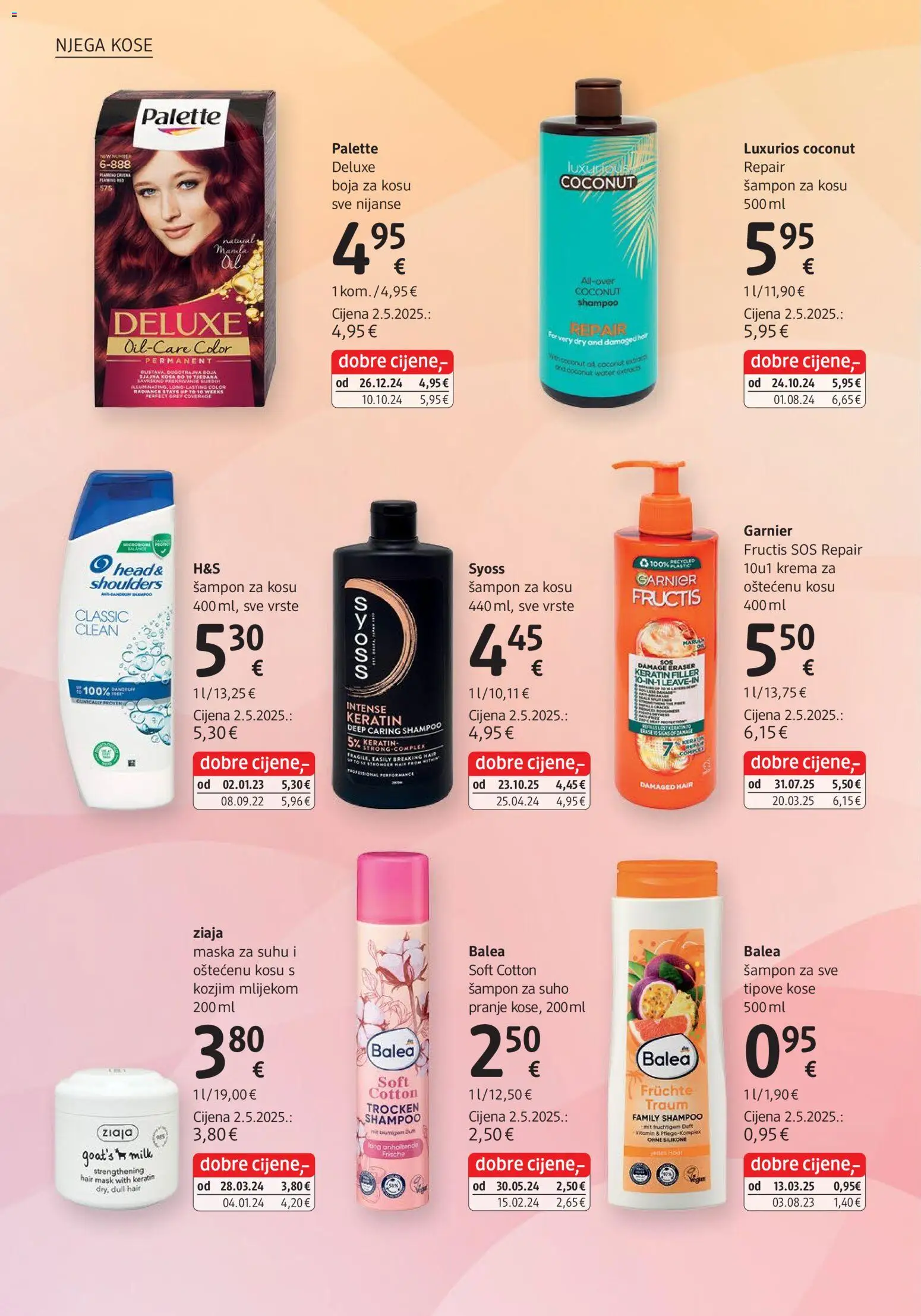 DM katalog | vrijedi od 01.01.2026 | Stranica: 36 | Proizvodi: Šampon, Boja za kosu, Maska, Krema