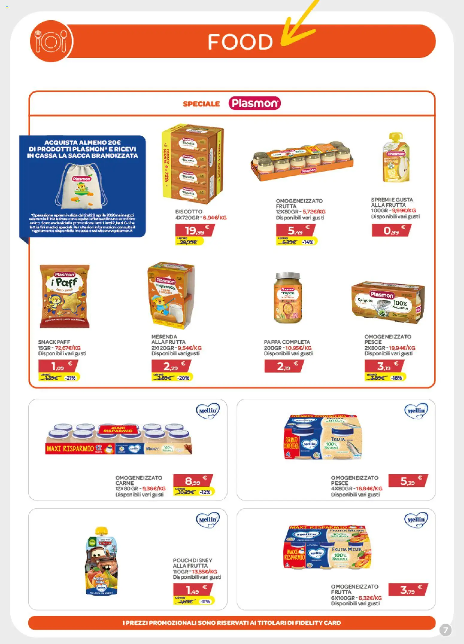 Volantino Bimbo store del 02.04.2026 | Pagina: 7 | Prodotti: Pesce, Frutta