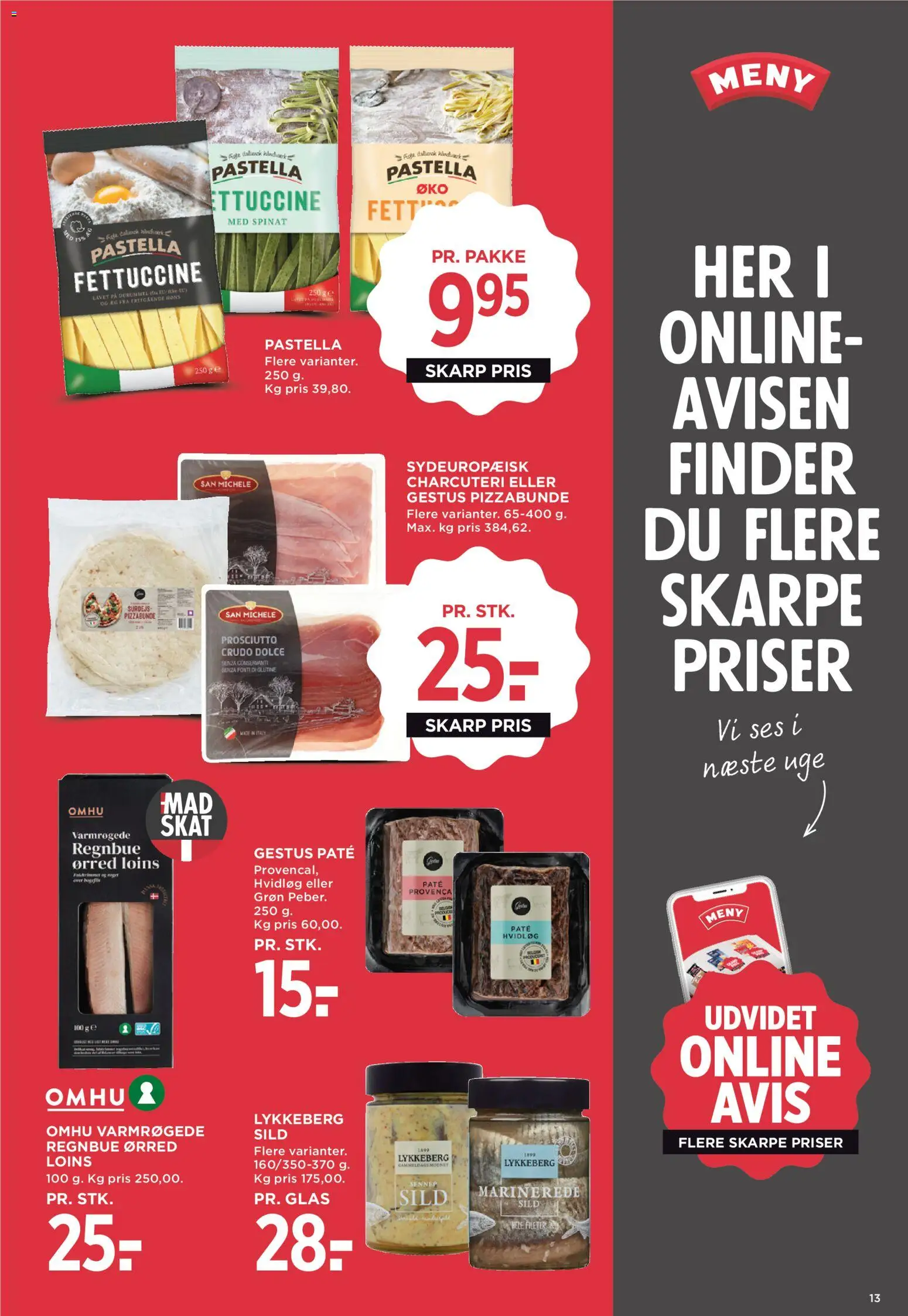 Meny tilbudsavis – gyldig fra 13.02.2026 | Side: 19 | Produkter: Paté, Hvidløg, Sennep, Spinat