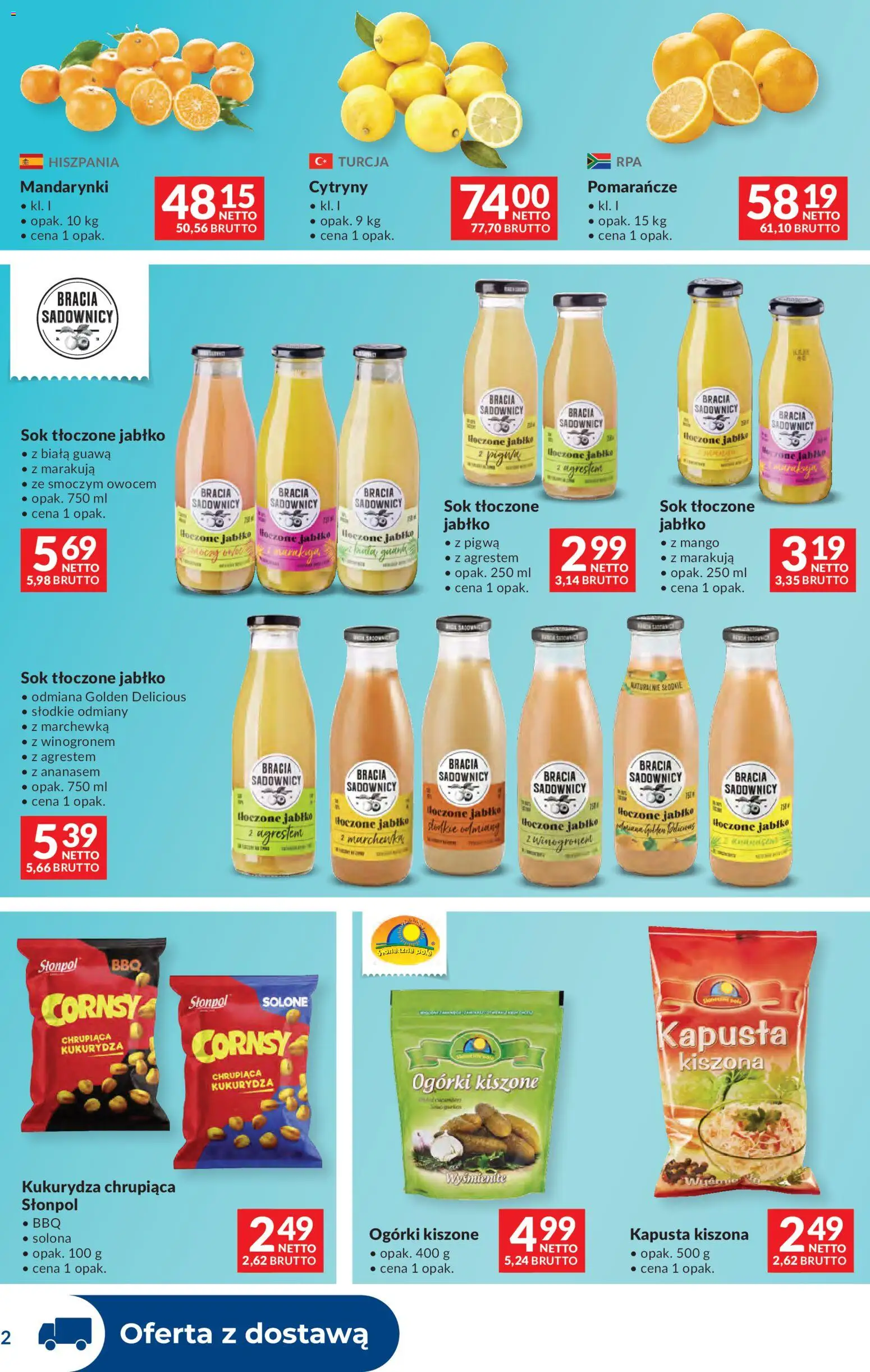 Makro Gazetka - Dystrybucja do sklepów od 25.11.2025 | Strona: 2 | Produkty: Kapusta, Pigwa, Kapusta kiszona, Sok