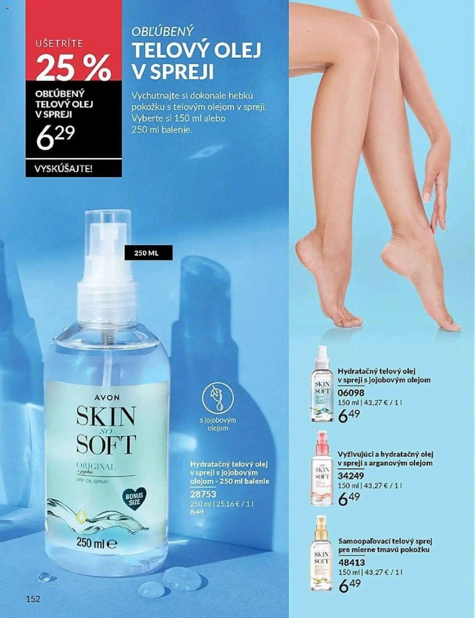 Nové Avon akcie – leták je platný od 01.04.2026 | Strana: 152 | Produkty: Olej