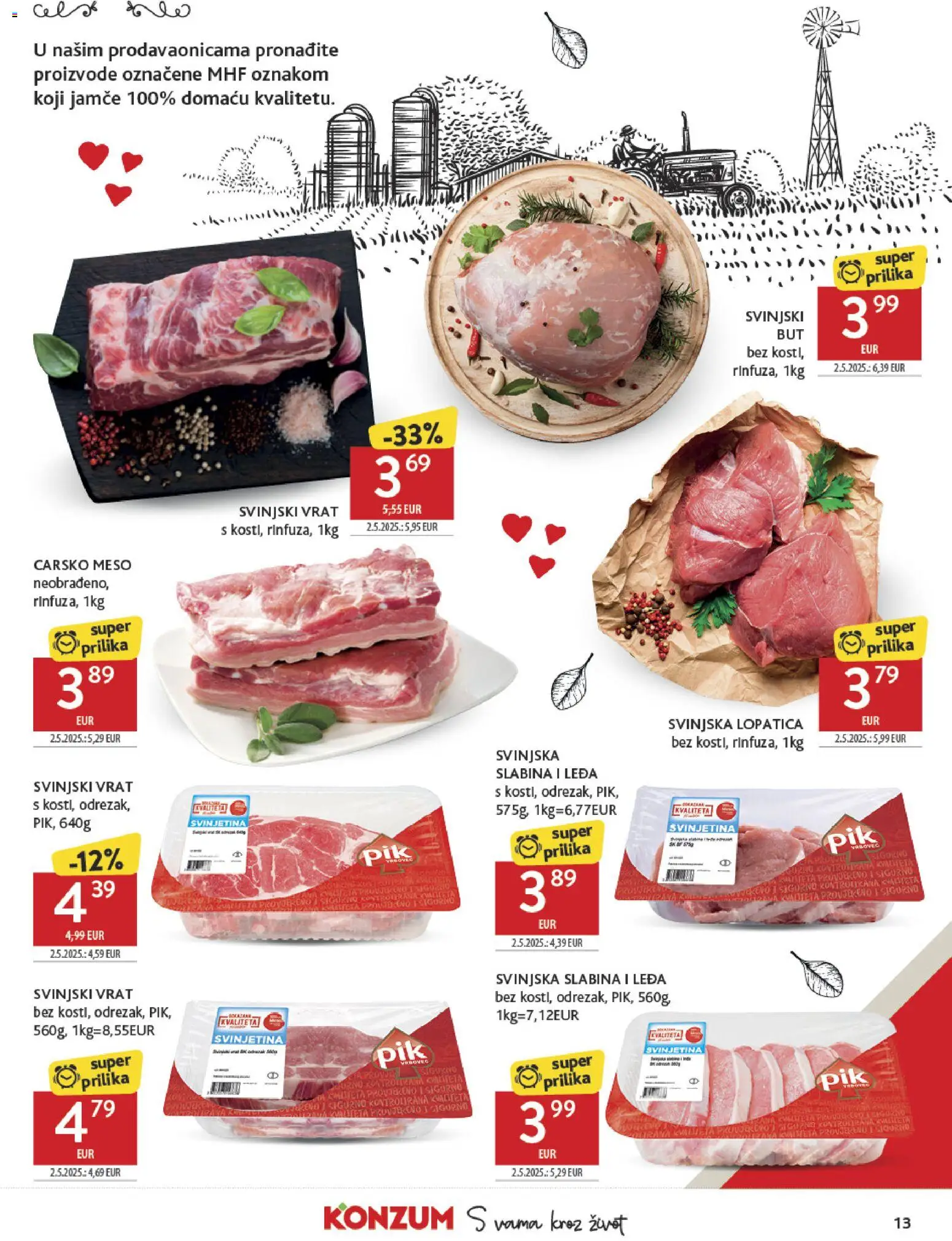 Konzum HR akciós ujság - amely érvényes a következő dátumtól: 04.02.2026 | Oldal: 13