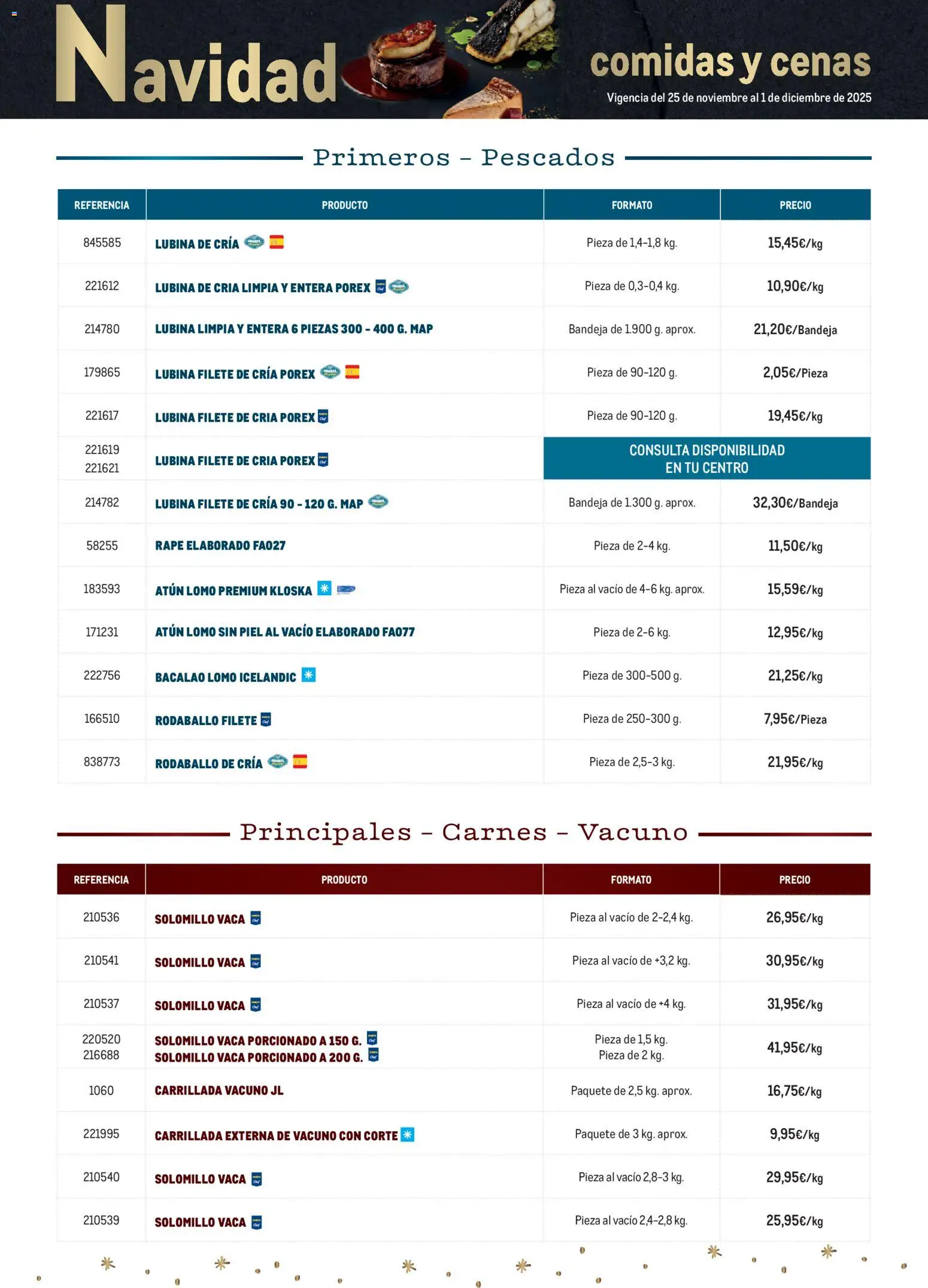 Makro - Menú Navidad Norte │ válido desde el 25.11.2025 | Página: 2 | Productos: Filete, Bandeja