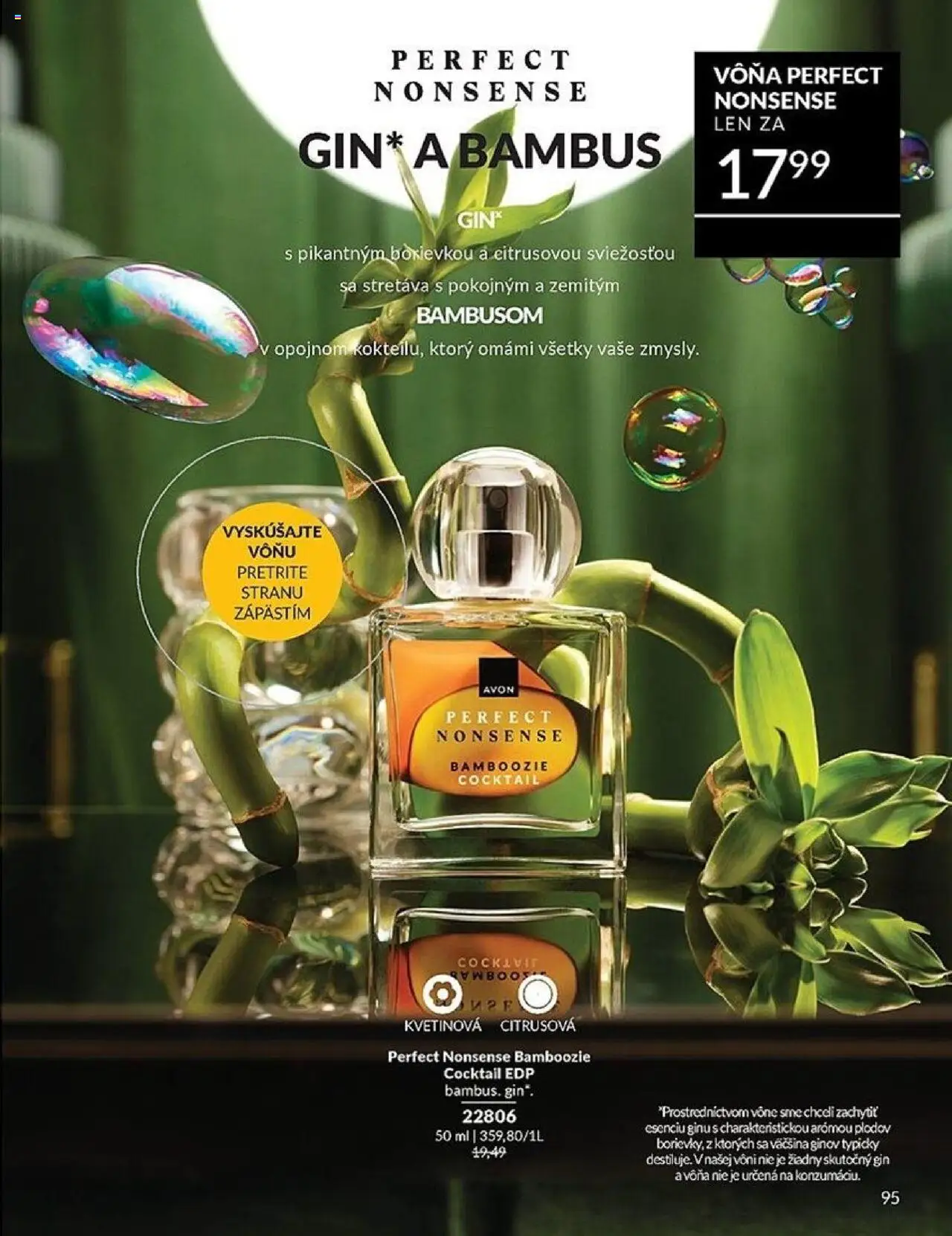 Nové Avon akcie – leták je platný od 01.10.2025 | Strana: 95 | Produkty: Gin