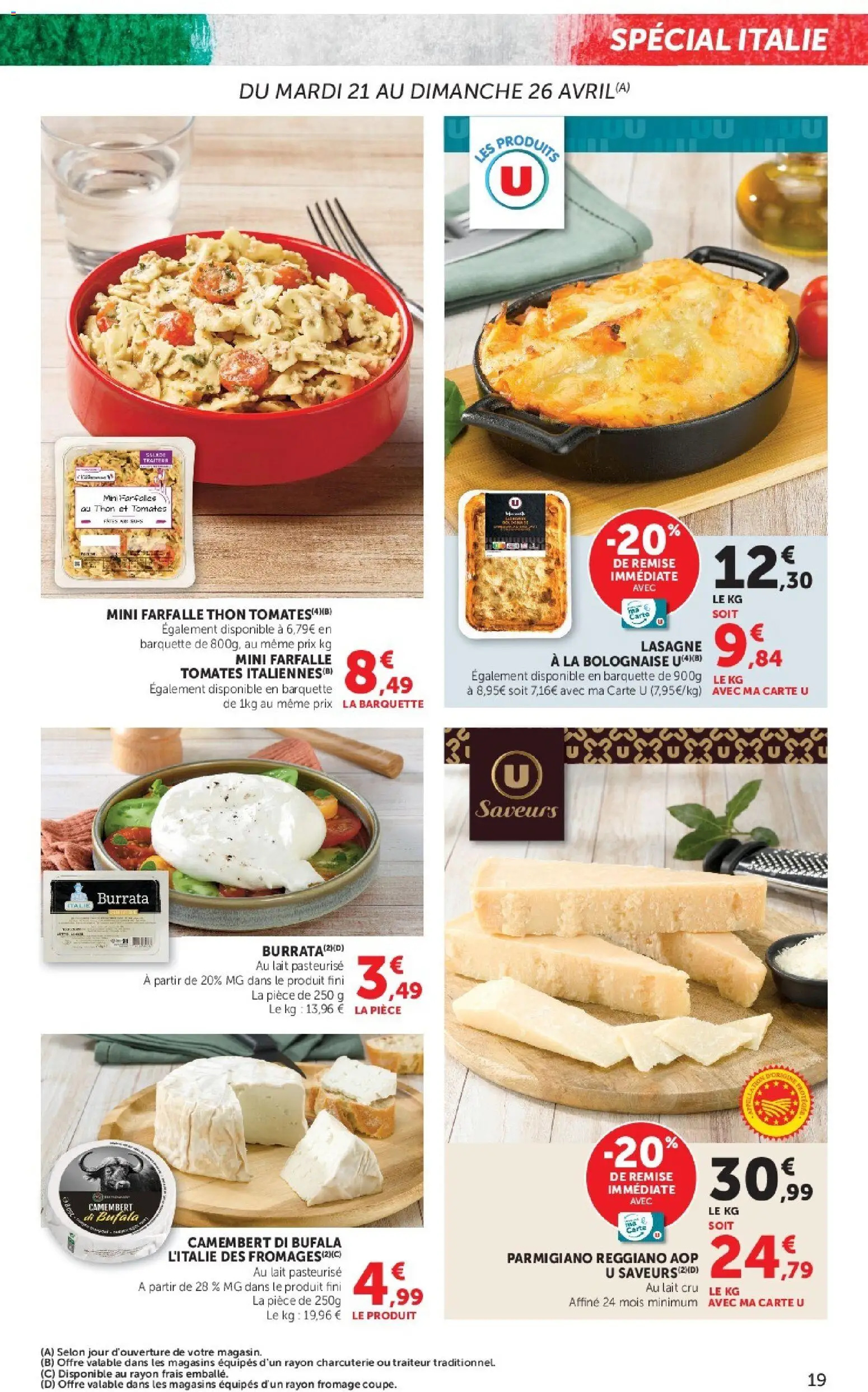 {H1} | Page: 19 | Produits: Thon, Lait, Fromage, Camembert