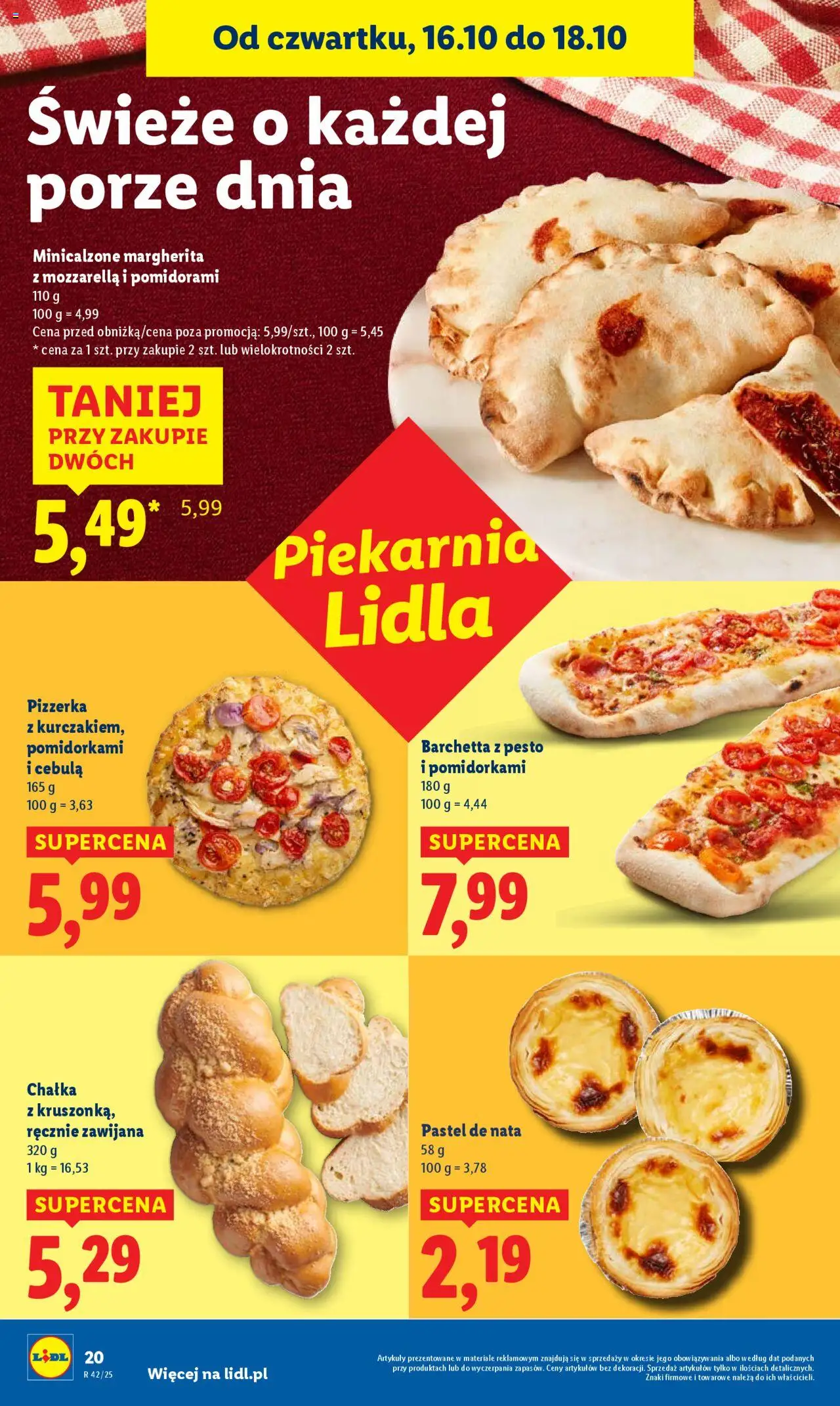 Lidl Gazetka od 16.10.2025 | Strona: 24 | Produkty: Piekarnia, Pesto, Pizza, Mozzarella