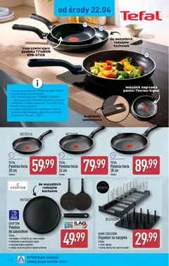 Pogląd oferty "Aldi gazetka - Hity od Środy i od Soboty" - ważna od 22.04.2026 | Strona: 4 | Produkty: Patelnia, Tefal
