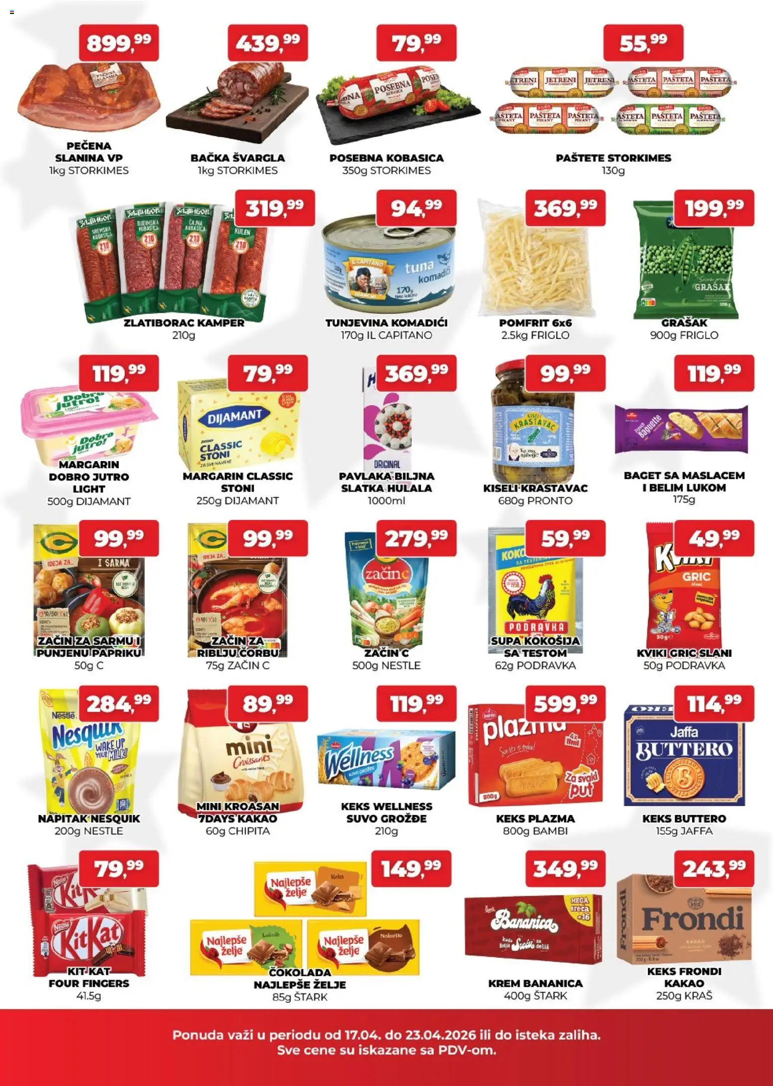 Plus Cash & Carry katalog - važi od 17.04.2026 | Strana: 2 | Proizvode: Plazma, Pronto, Kroasan, Pomfrit