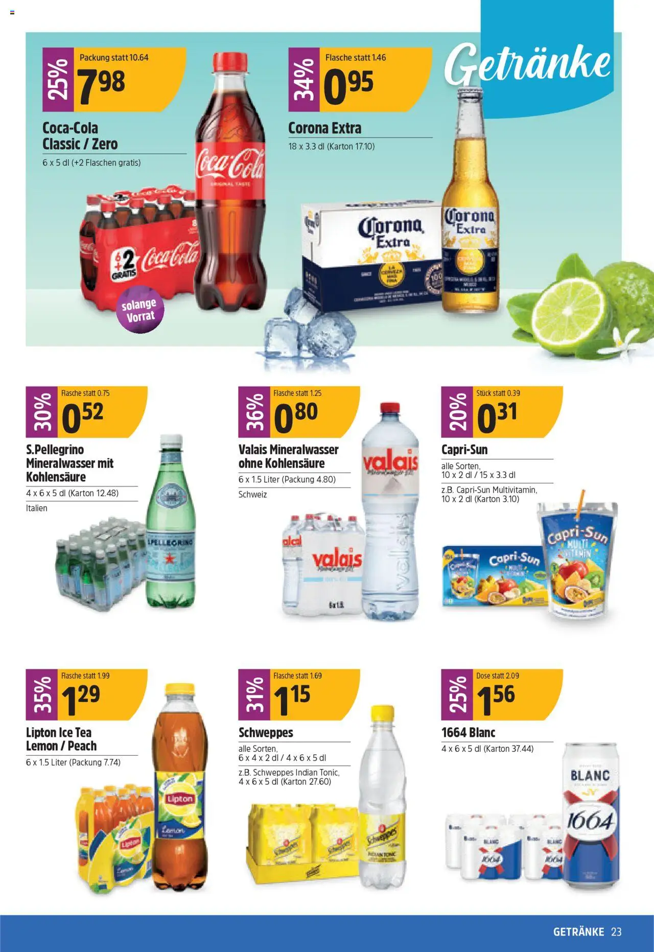 TopCC Aktionen ab 11.08.2025 | Seite: 23 | Produkte: Coca Cola, Mineralwasser