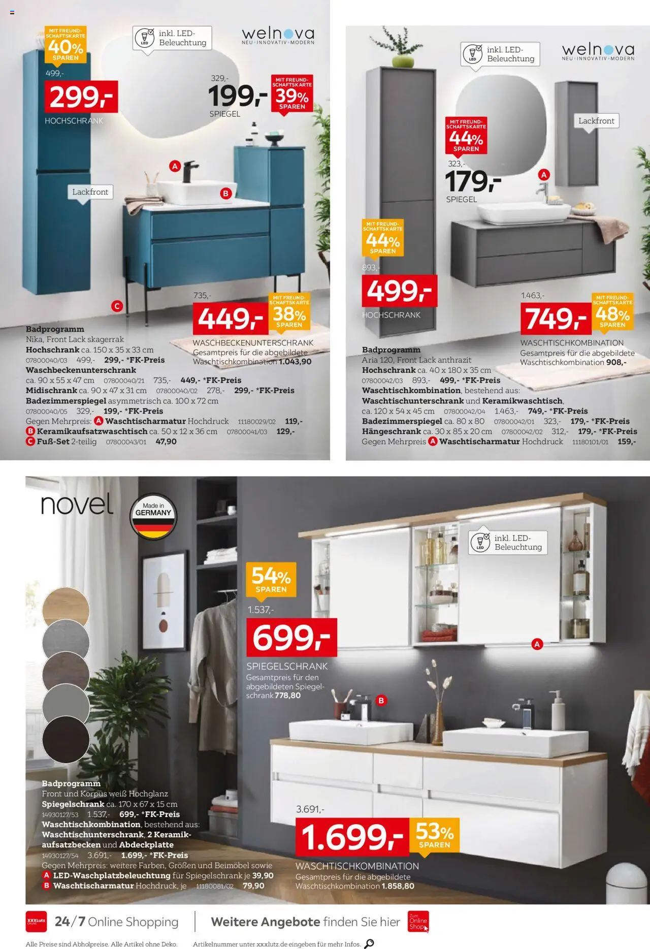 XXXL Lutz Bad Spezial - gültig ab dem 27.07.2025 | Seite: 8 | Produkte: Schrank, Badezimmerspiegel, Spiegelschrank, Hochschrank
