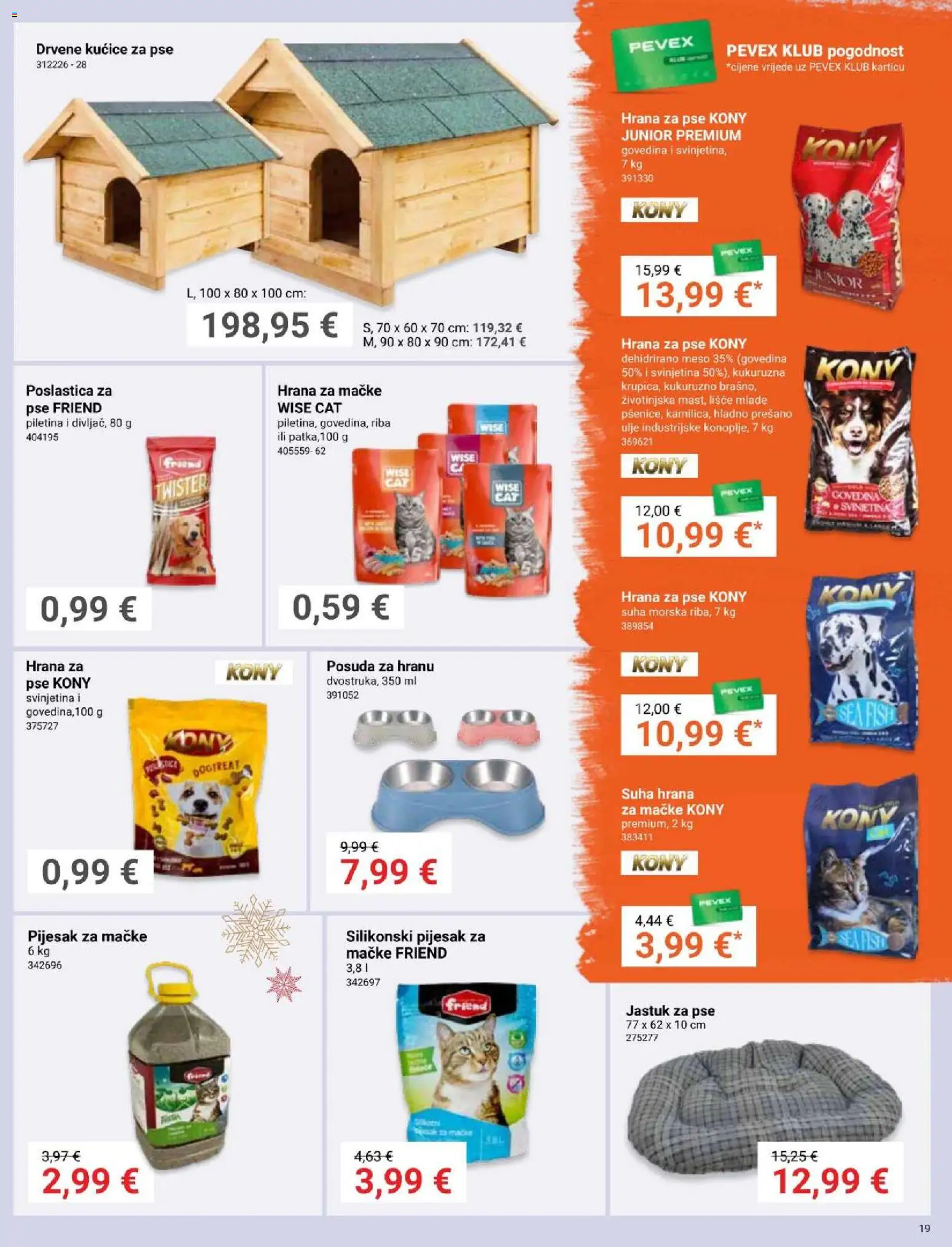 Pevex katalog | vrijedi od 27.11.2025 | Stranica: 19 | Proizvodi: Meso, Piletina, Riba, Govedina