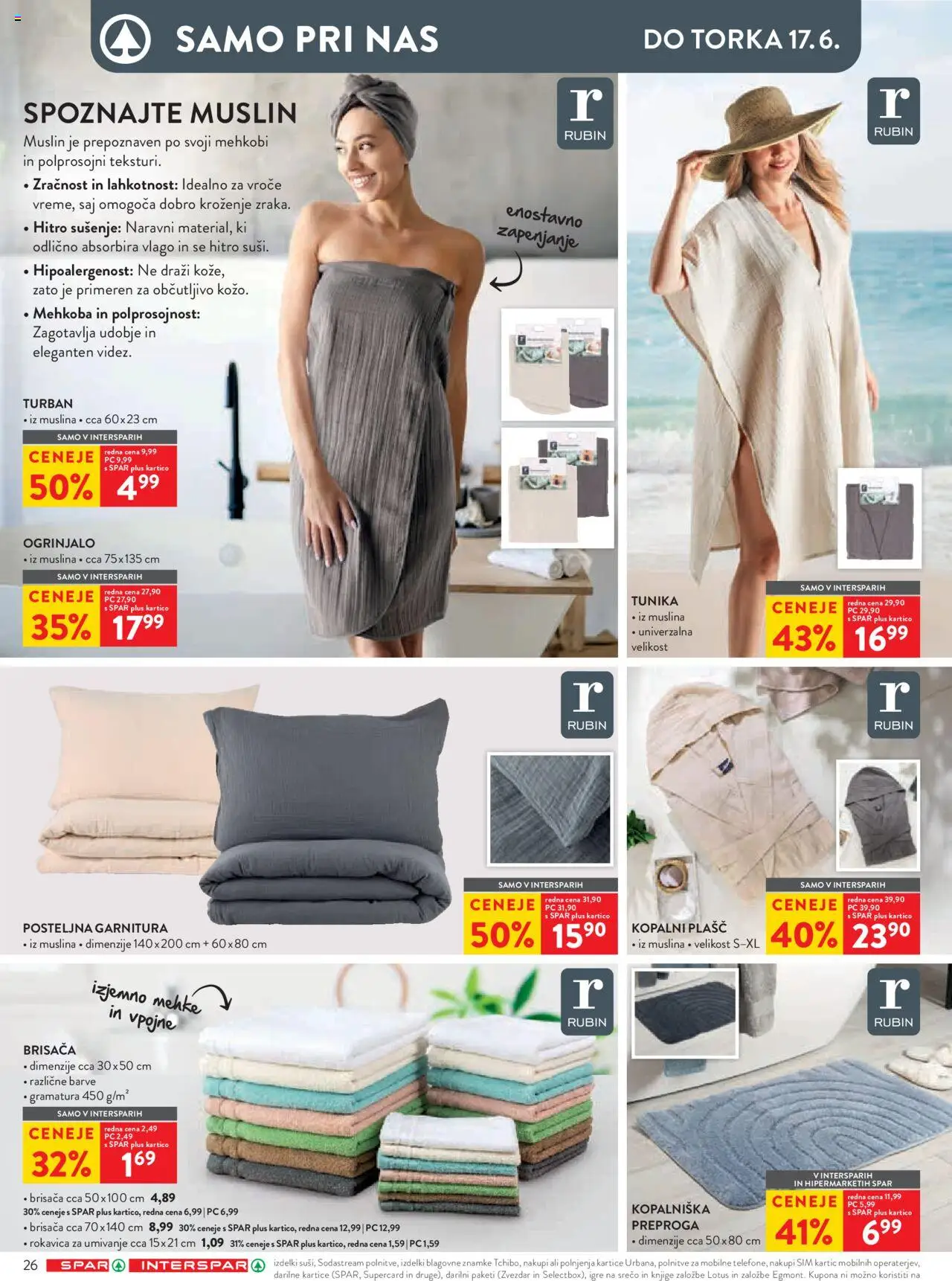 Spar katalog 23/25 │ velja od 04.06.2025 | Stran: 33 | Izdelki: Brisača, Tunika, Preproga, Plasc