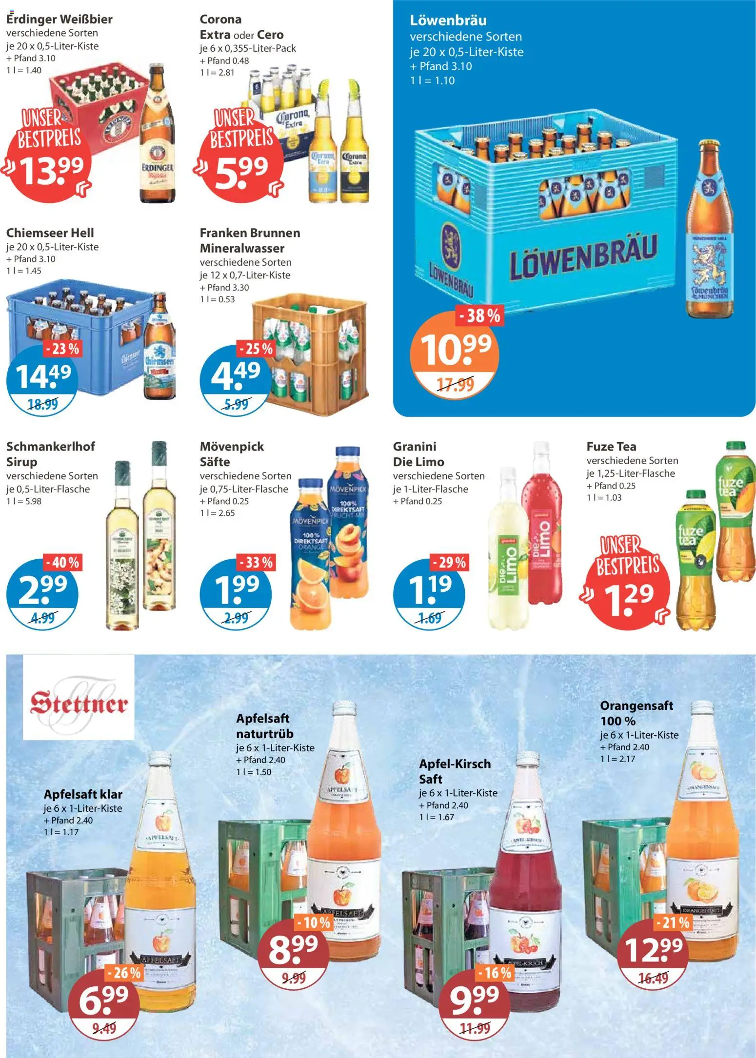 V-Markt - München – gültig ab 19.02.2026 | Seite: 11 | Produkte: Weißbier, Orangensaft, Mineralwasser, Saft