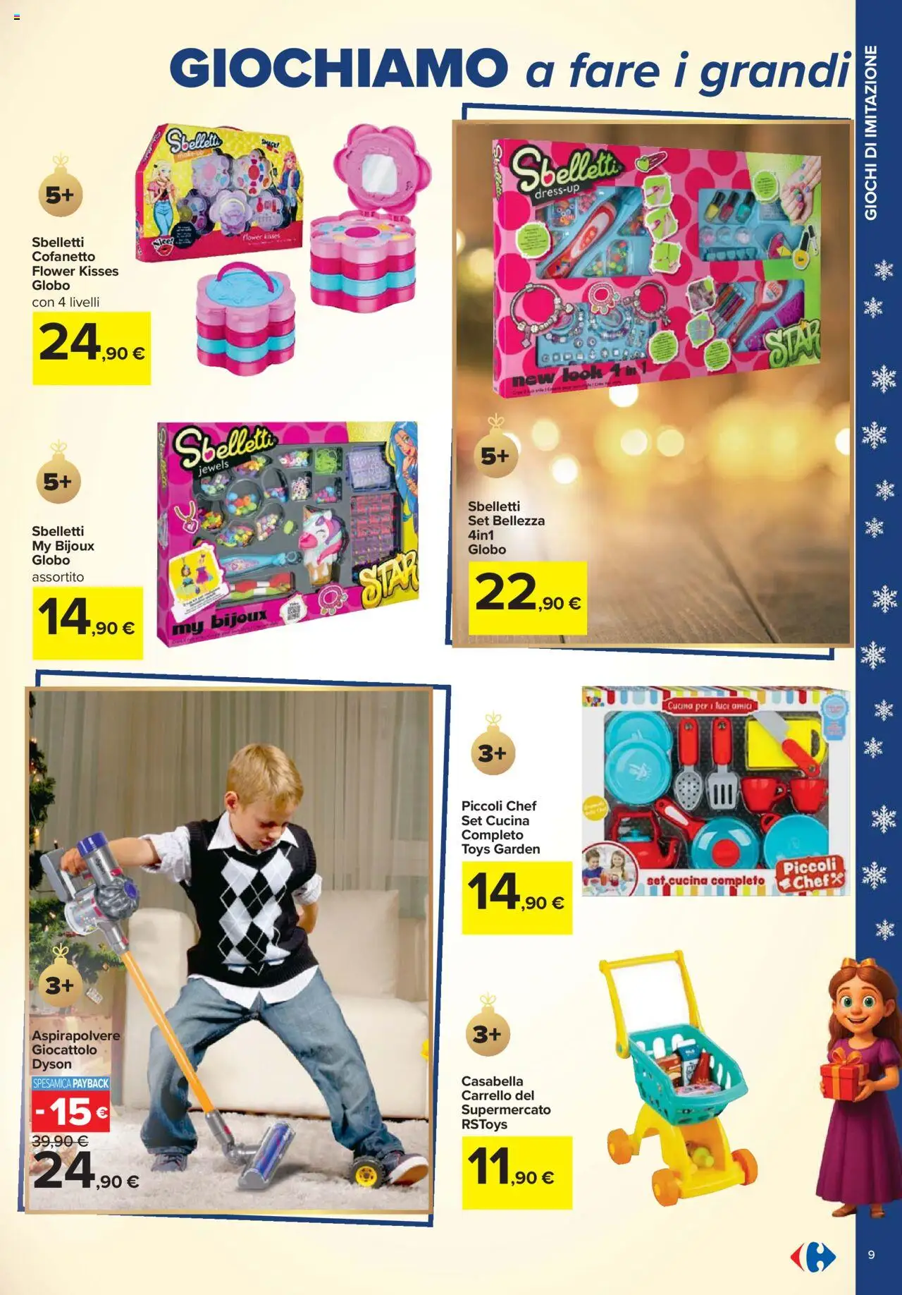 Volantino Carrefour del 24.10.2025 | Pagina: 9 | Prodotti: Carrello, Aspirapolvere, Dyson