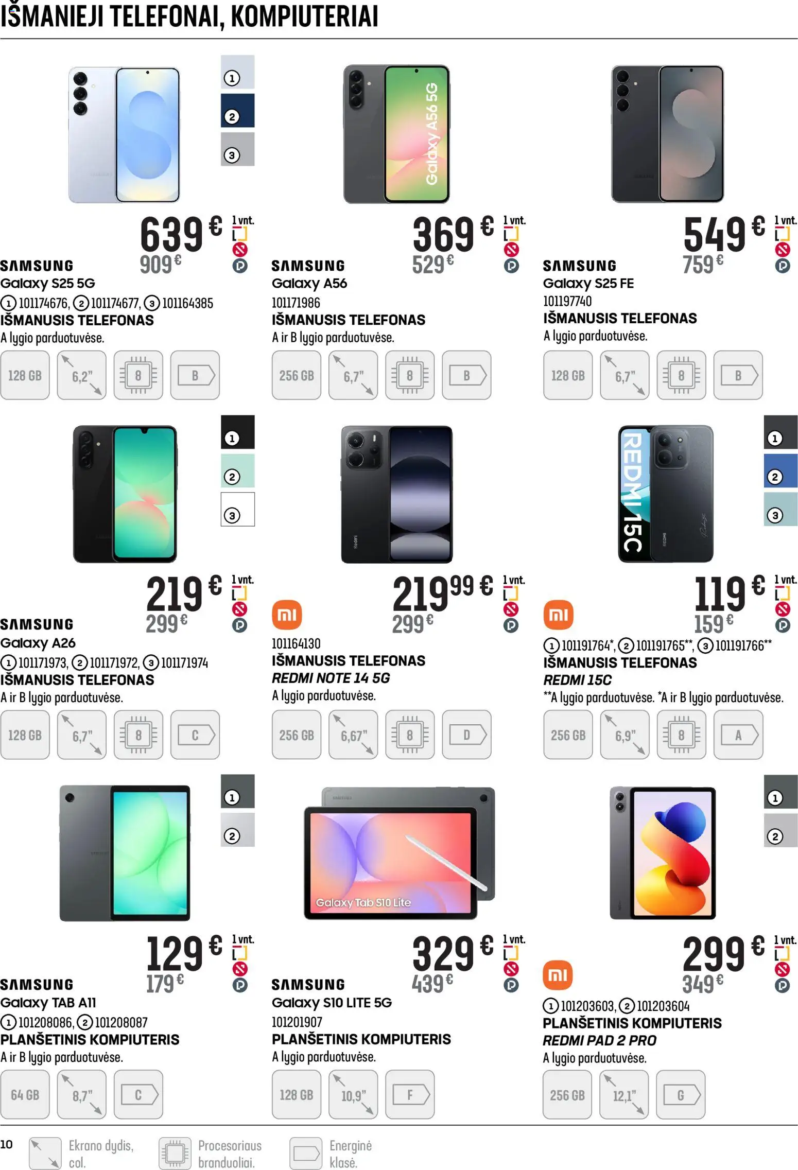 Senukai akcijos nuo 11.02.2026 | Puslapis: 10 | Prekių: Planšetinis kompiuteris, Telefonas, Išmanusis telefonas, Kompiuteris