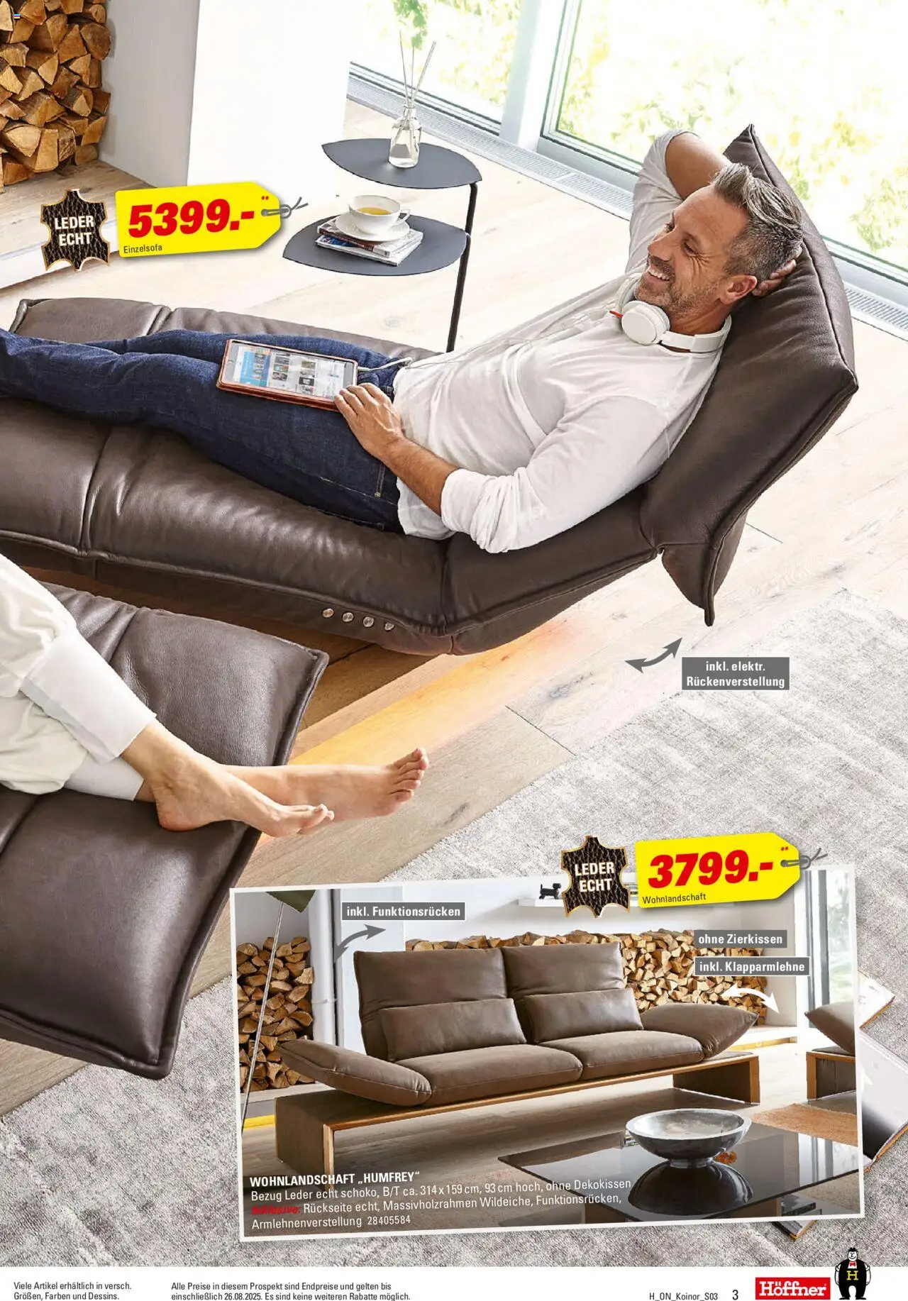 Höffner - Koinor - gültig ab dem 13.08.2025 | Seite: 3 | Produkte: Wohnlandschaft